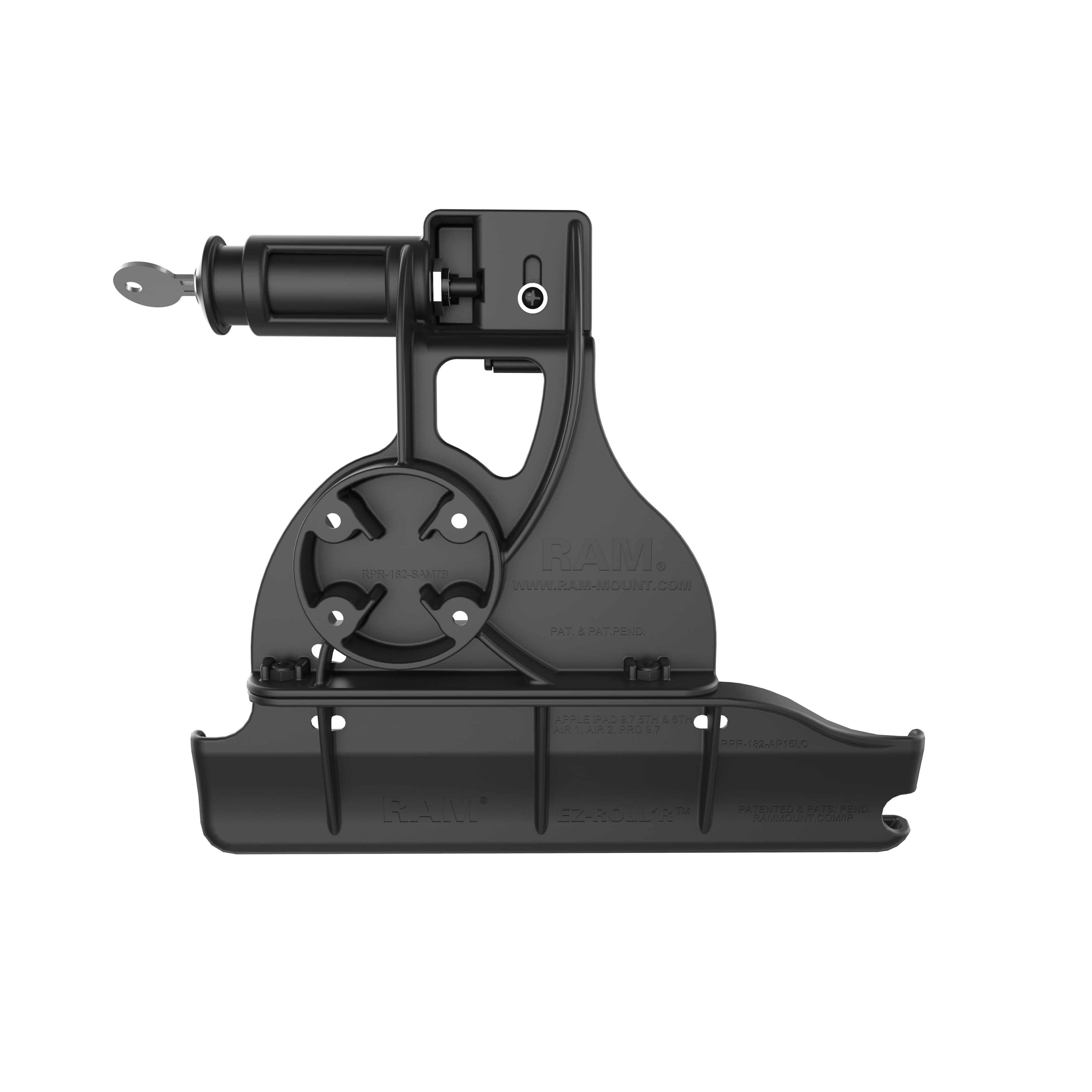 RAM® EZ-Roll'r™ Keyed Locking Holder for iPad 6th Gen, Air 2 + More