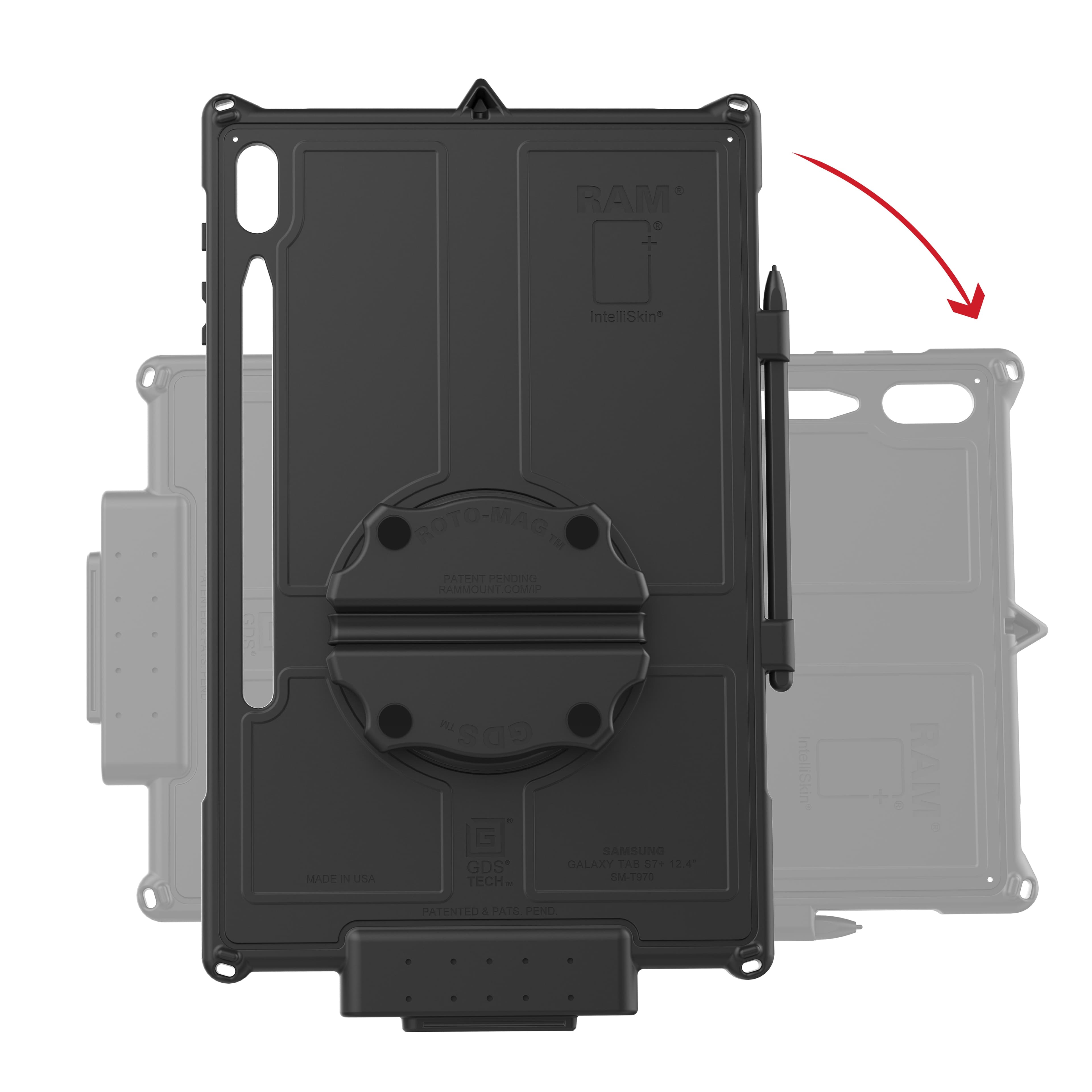 GDS® Roto-Mag™ 3-in-1 Accessory with Grip Handle, Hand Strap & Magnets