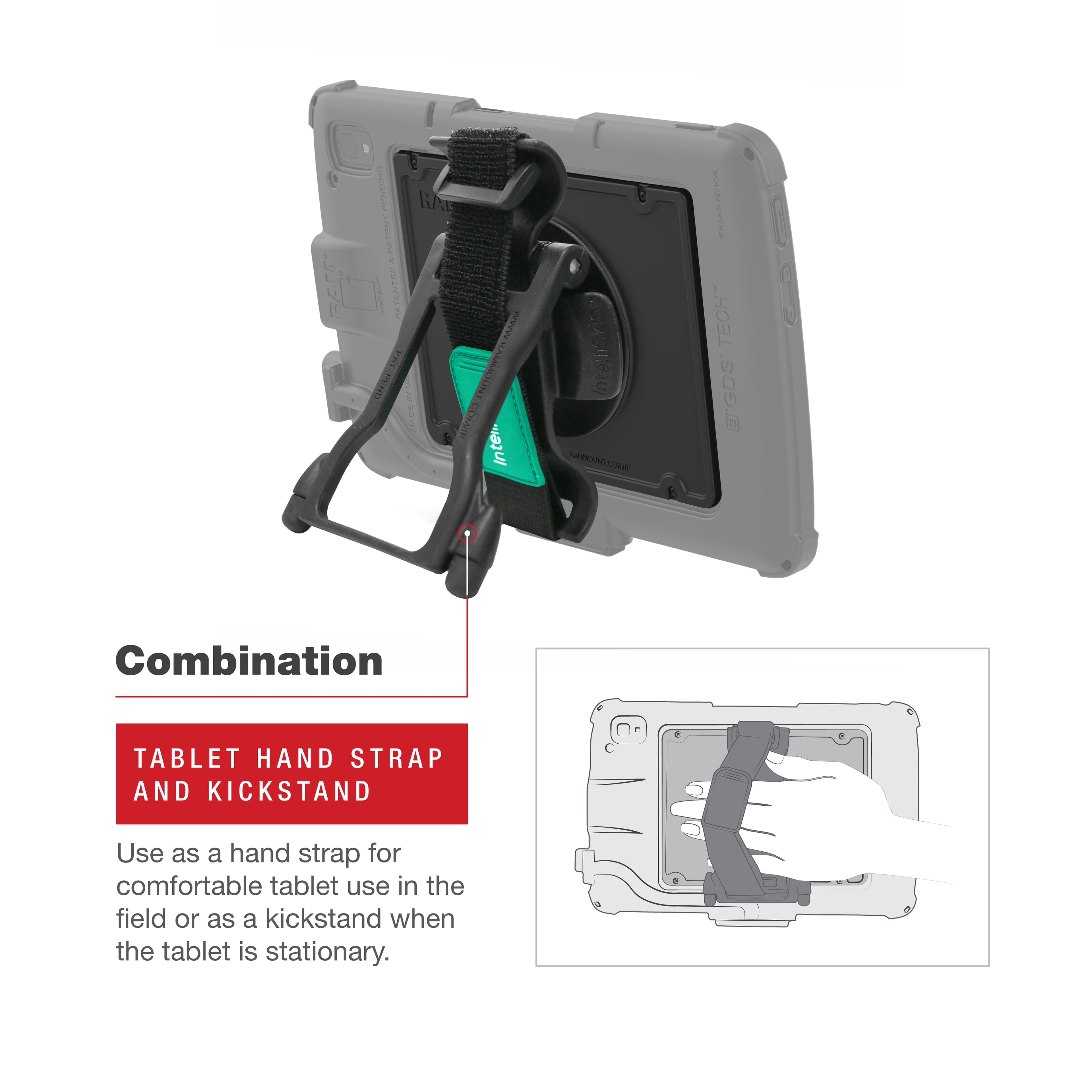 GDS® Hand-Stand™ for Zebra ET401 & ET4x 10” (25.4 cm) Enterprise Tablet
