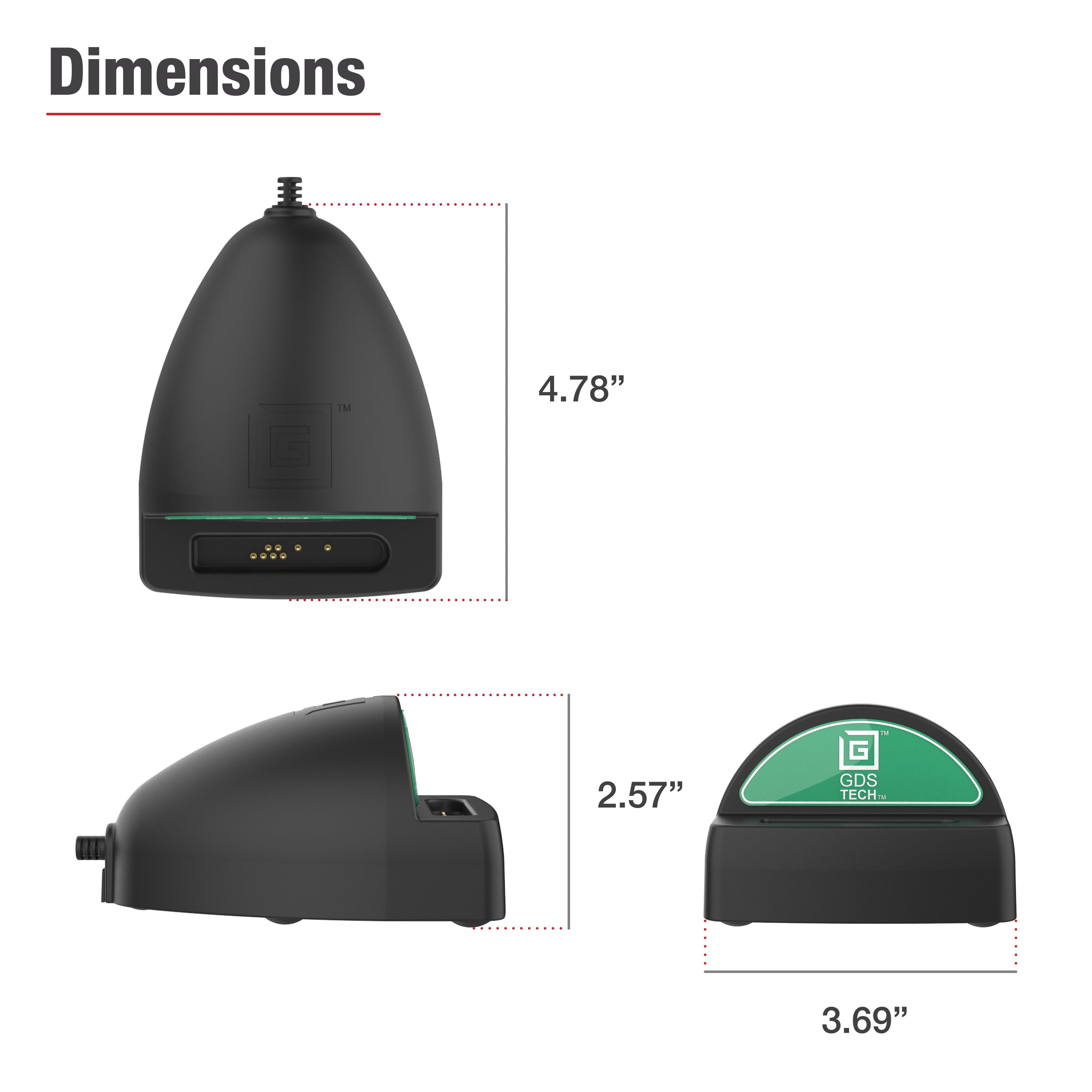 GDS® Desktop Dock with USB-C 2.0 Power Delivery - Large Tablets