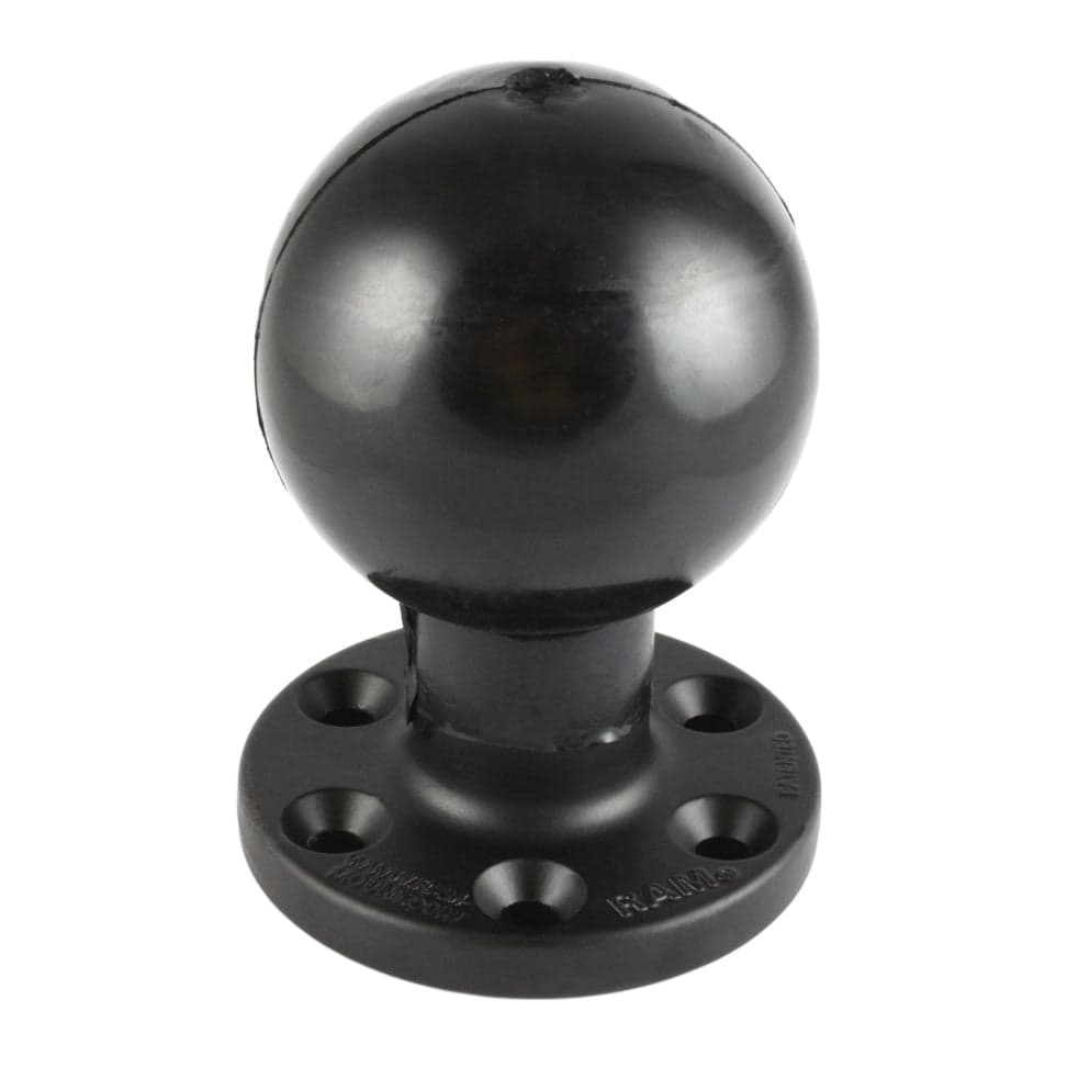 RAM® Large Round Plate with 6-Hole Pattern and Ball - E Size