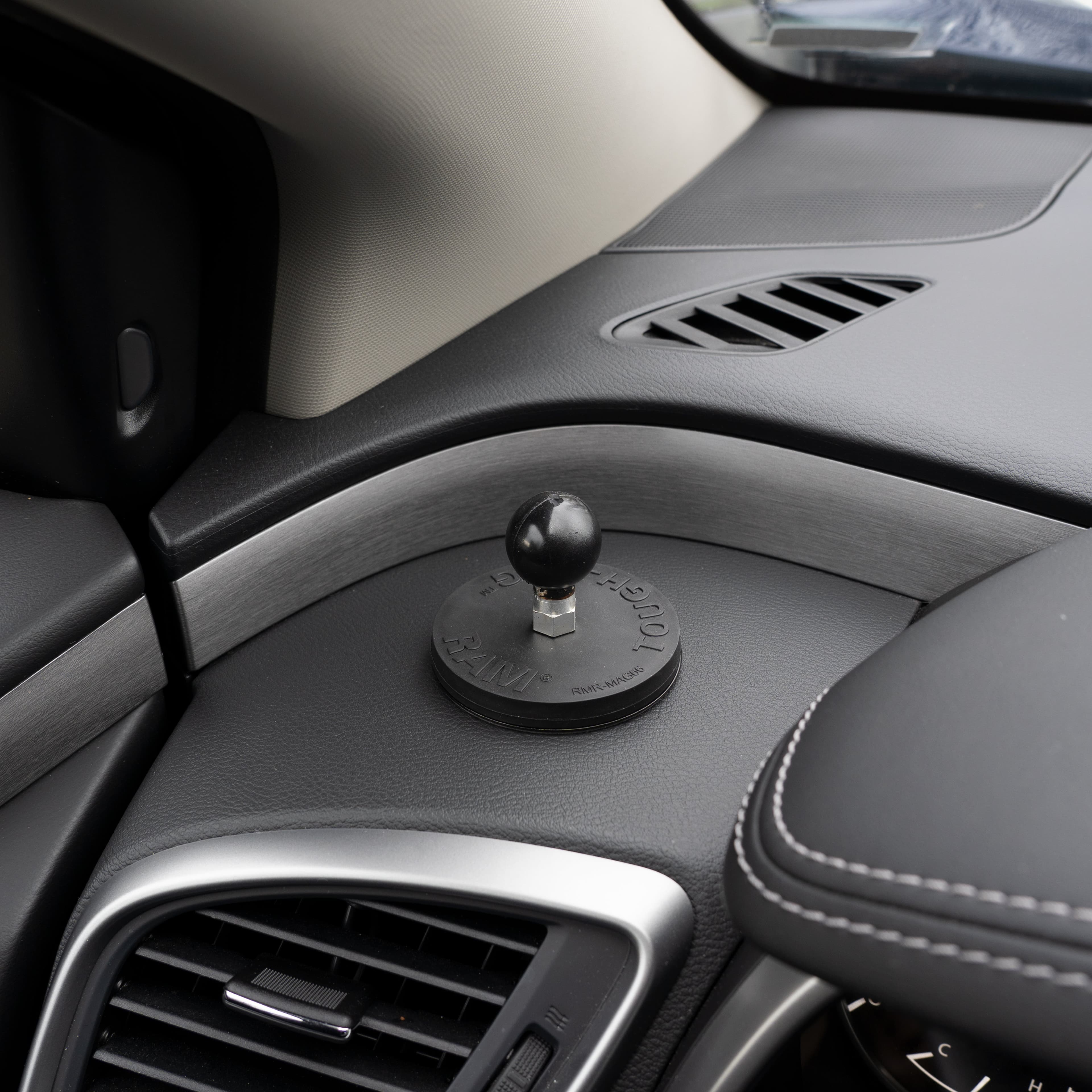 RAM® Tough-Mag™ 66MM Diameter Magnetic Ball Base with Steel Plate