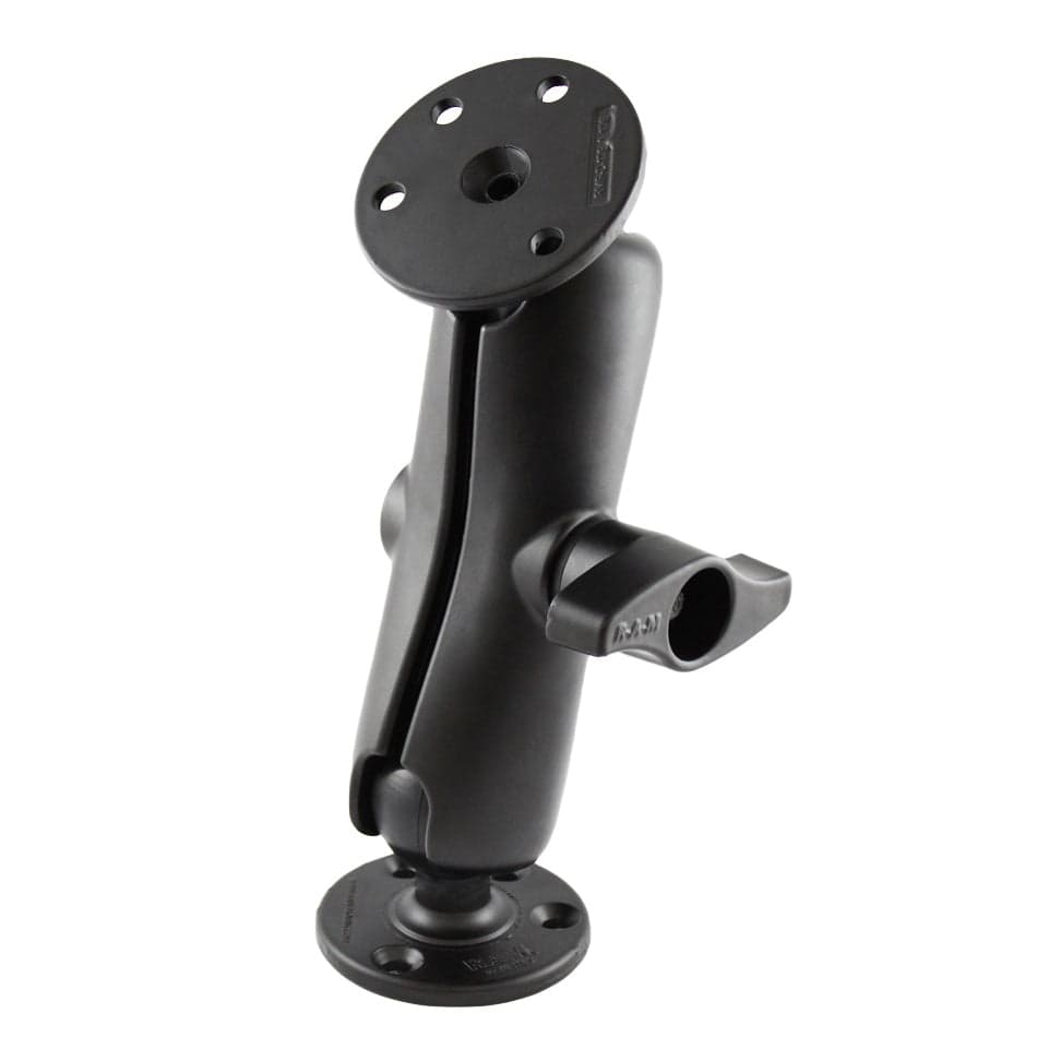 RAM® Double Ball Mount with Two Large Round Plates - D Size Medium