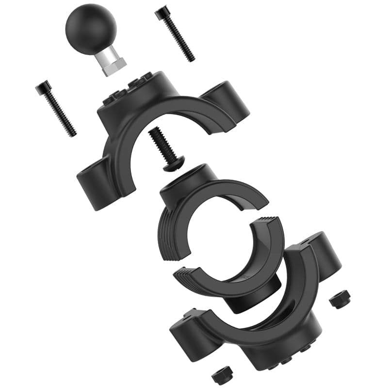 RAM® Torque™ 1 ½" - 2" (50.8 mm) Diameter Rail Base - B Size Aluminum Ball
