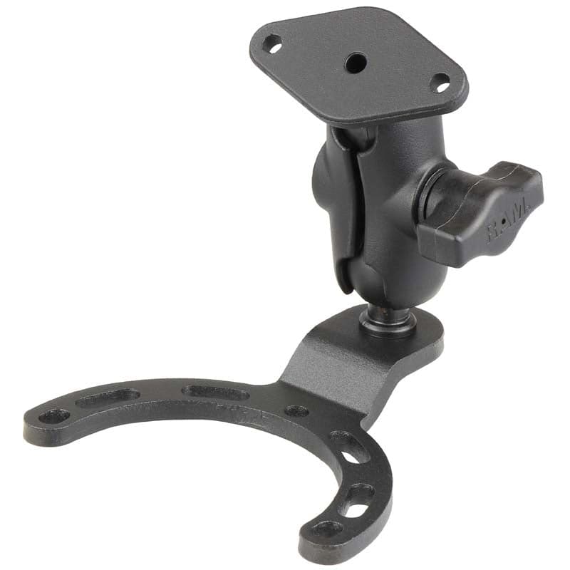 RAM® Small Gas Tank Mount with Diamond Plate