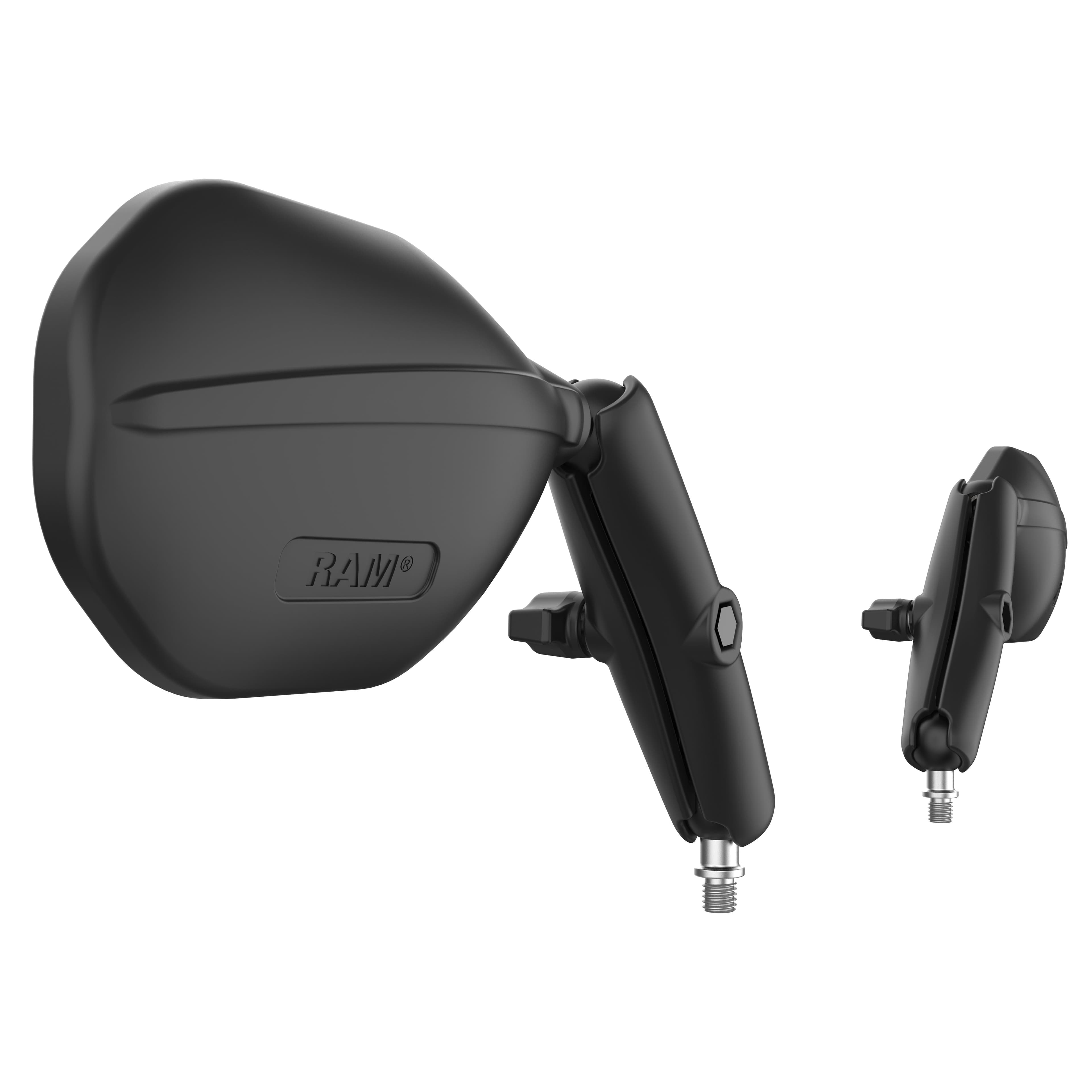 RAM® Tough-Mirror™ Kit with M10-1.25 Bases - Long Arm