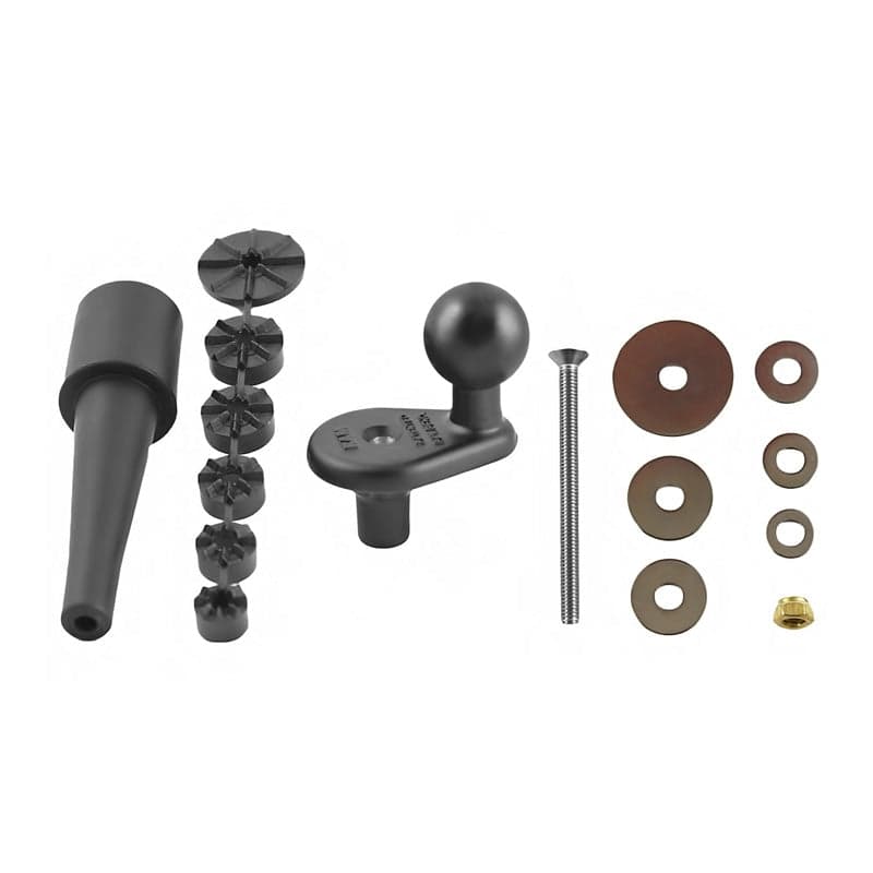 RAM® Motorcycle Fork Stem Ball Base with Rubber Expansion Plug