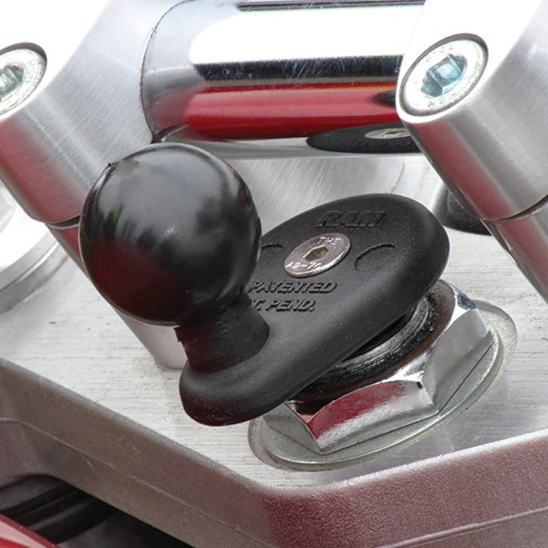 RAM® Motorcycle Fork Stem Ball Base with Rubber Expansion Plug