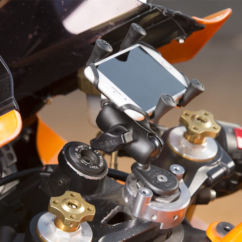 RAM® Motorcycle Fork Stem Ball Base with Rubber Expansion Plug