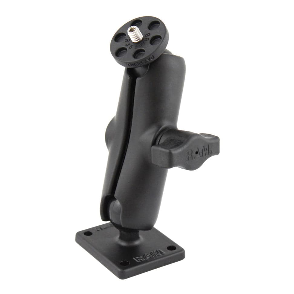 RAM® Double Ball Mount with AMPS Plate and 1/4"-20 Action Camera Adapter