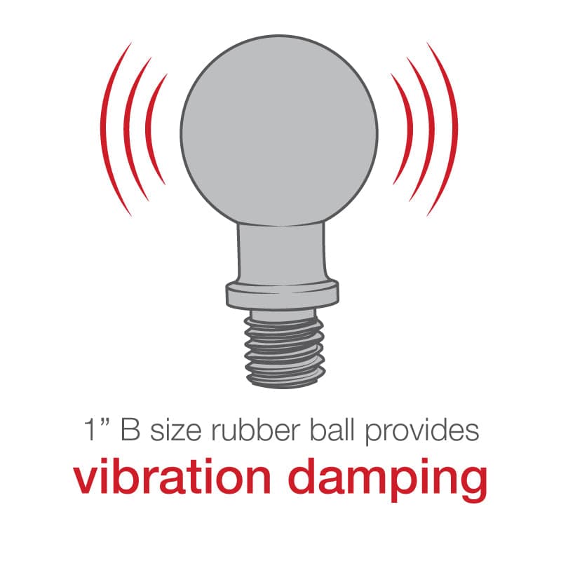 RAM® Ball Base with 5/16"-18 Post - B Size
