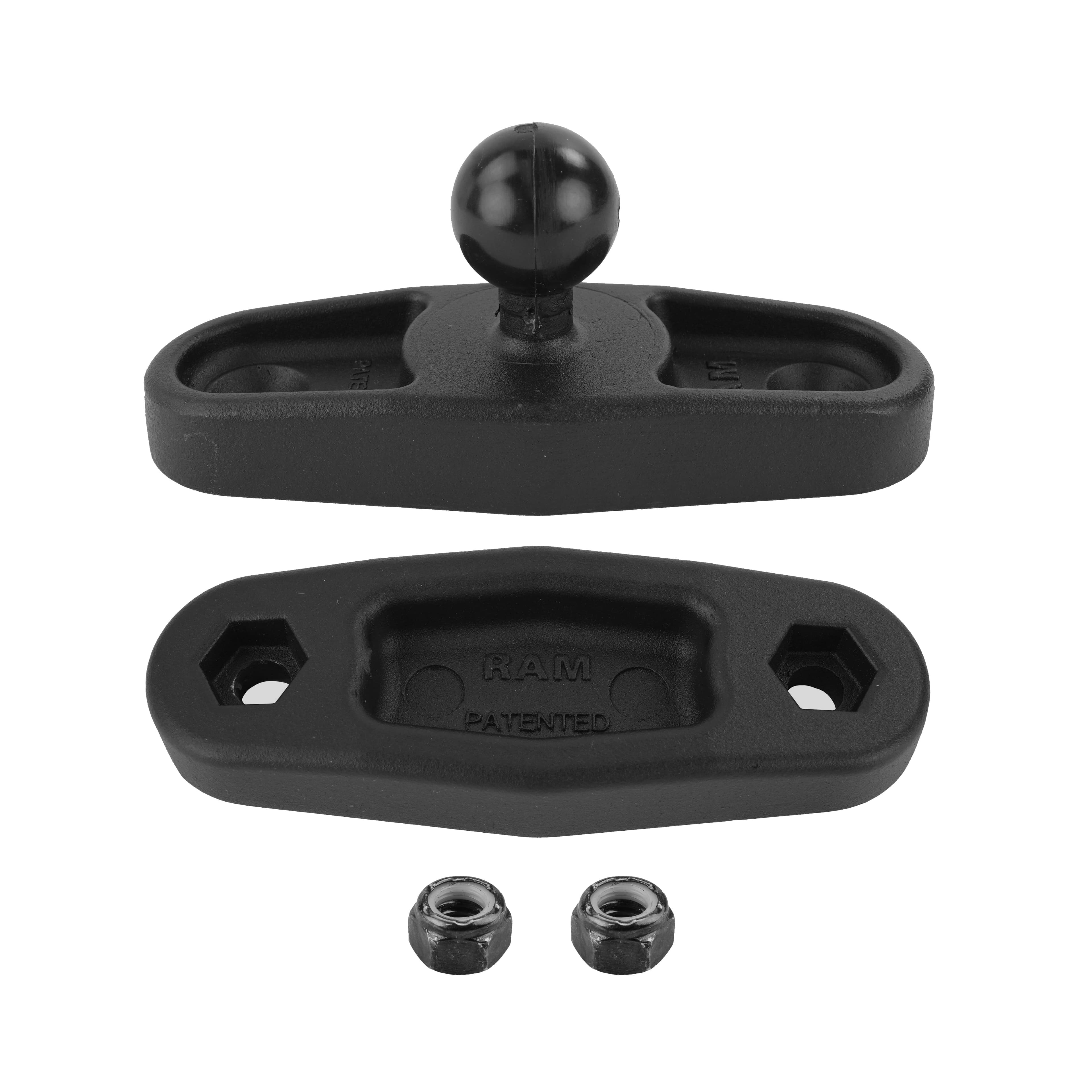 RAM® Square Post Clamp Base for Posts up to 3" (76.2 mm) Wide Without Bolts