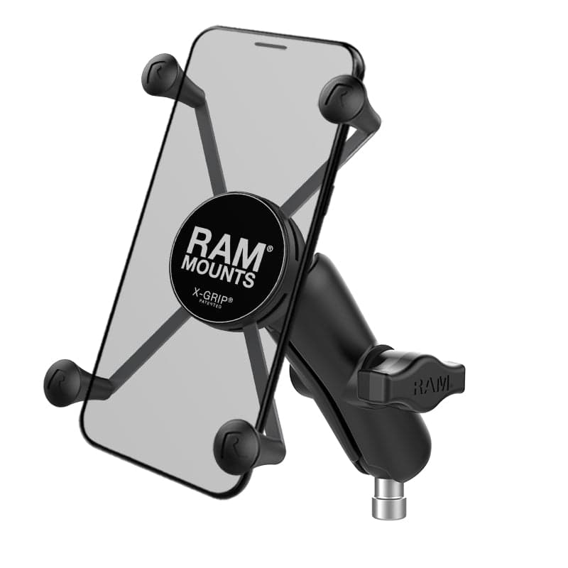 RAM® X-Grip® Large Phone Mount with Motorcycle Handlebar Clamp Base