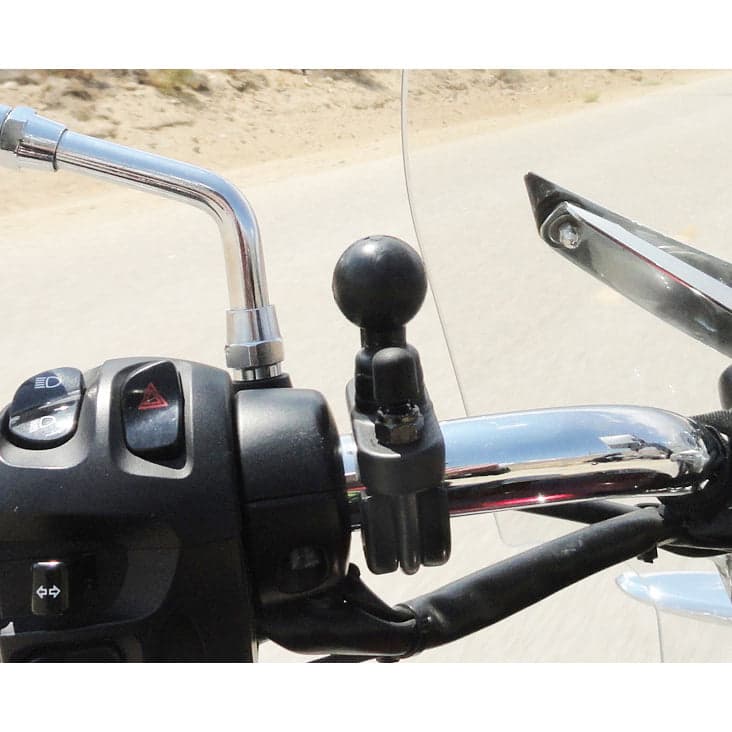 RAM® Handlebar U-Bolt Base for Rails 0.5" (12.7 mm) to 1" (25.4 mm) in Diameter - B Size