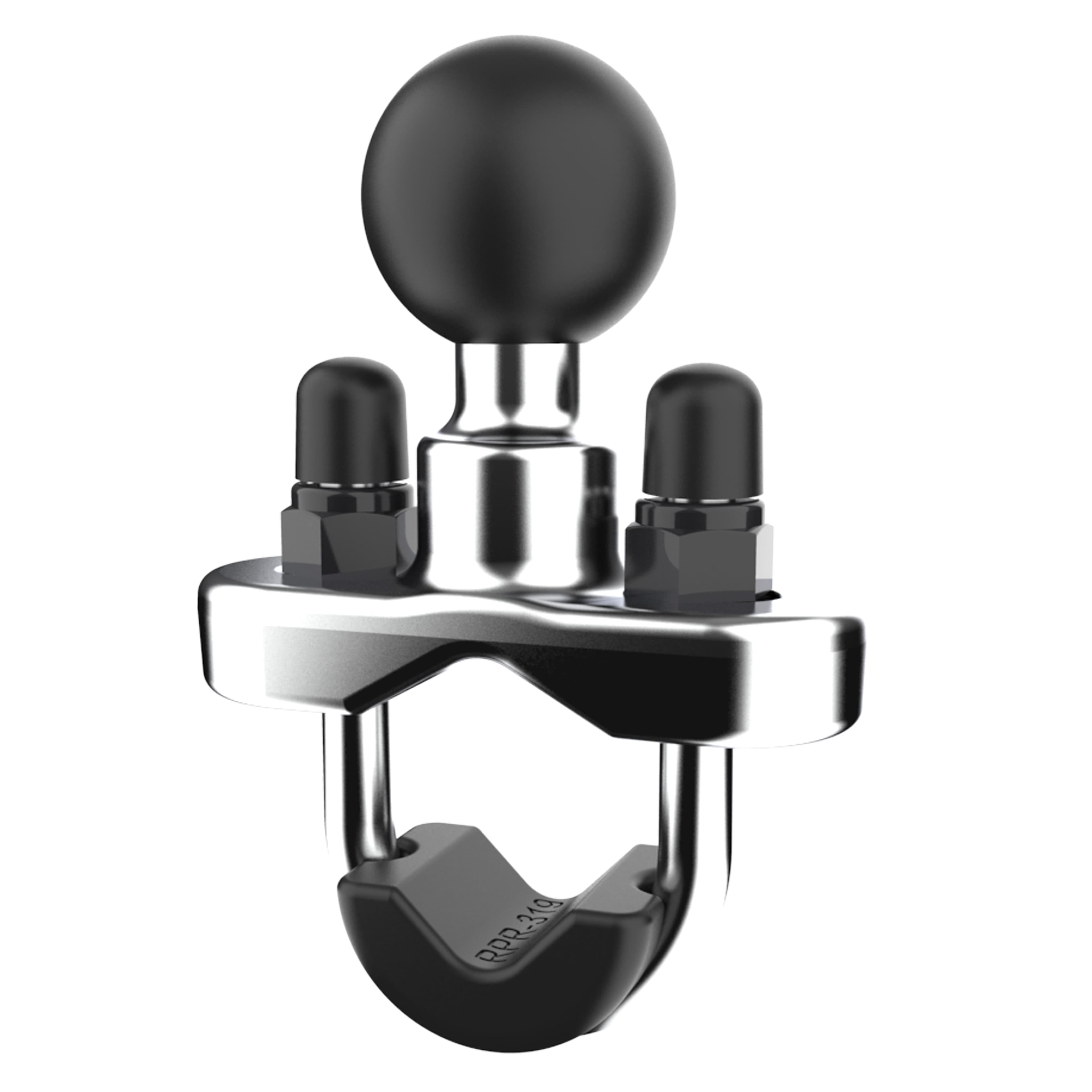 RAM® Chrome Handlebar U-Bolt Base for Rails 0.5" to 1" in Diameter