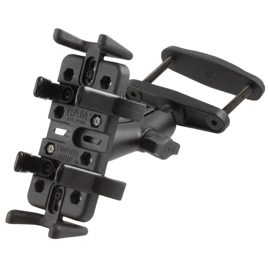 RAM® Finger-Grip™ Universal Holder with 3" (76.2 mm) Square Post Clamp Mount