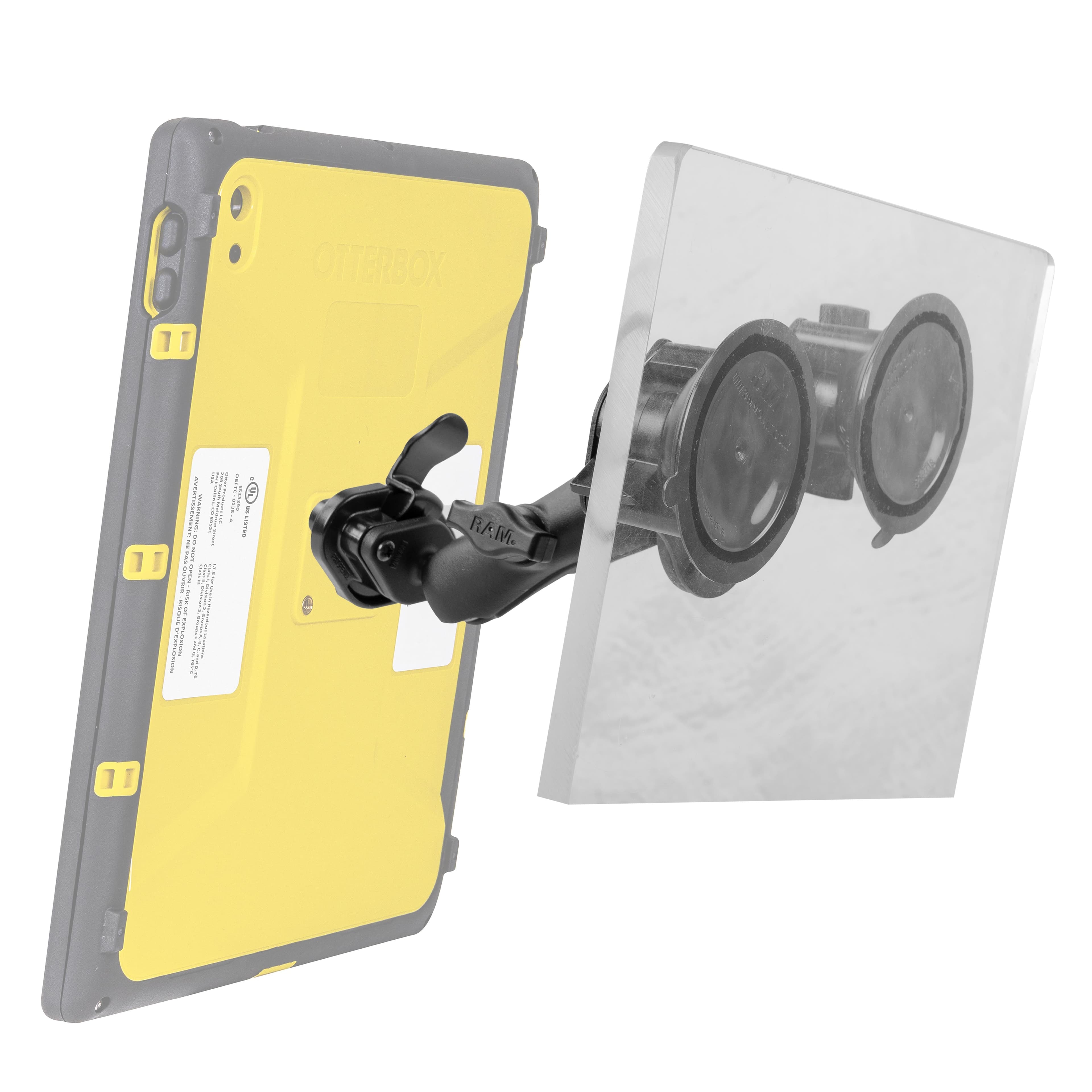 RAM® Twist-Lock™ Dual Suction Mount with Quick Release Adapter