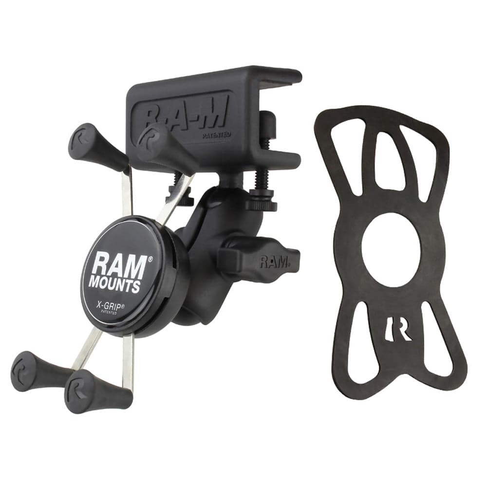 RAM® X-Grip® Phone Mount with Glare Shield Clamp Base