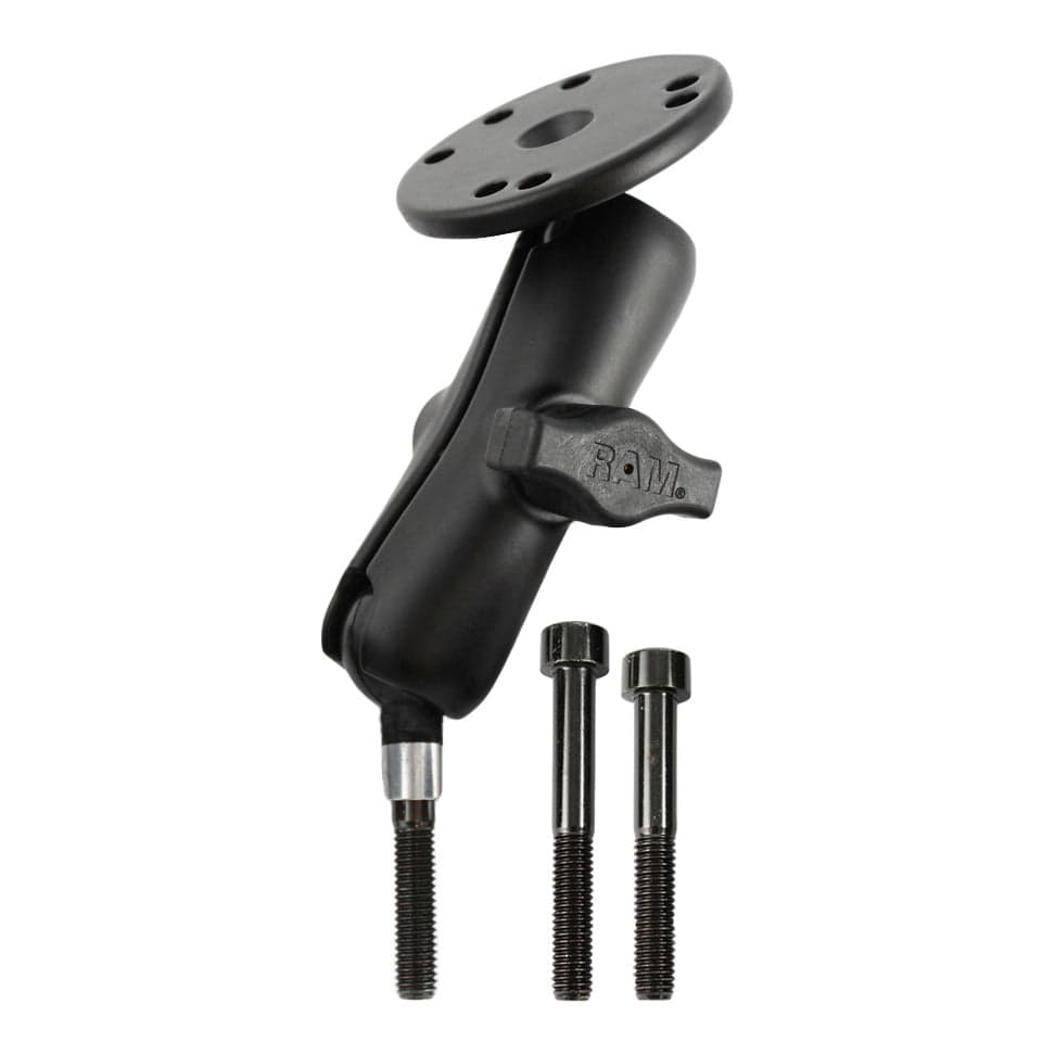 RAM® Handlebar Clamp Mount with M8 Bolts and Round Plate - Medium