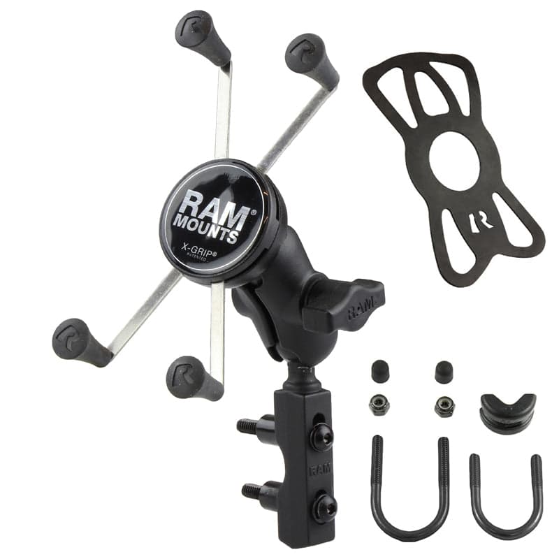 RAM® X-Grip® Large Phone Mount with Brake/Clutch Reservoir Base - Short
