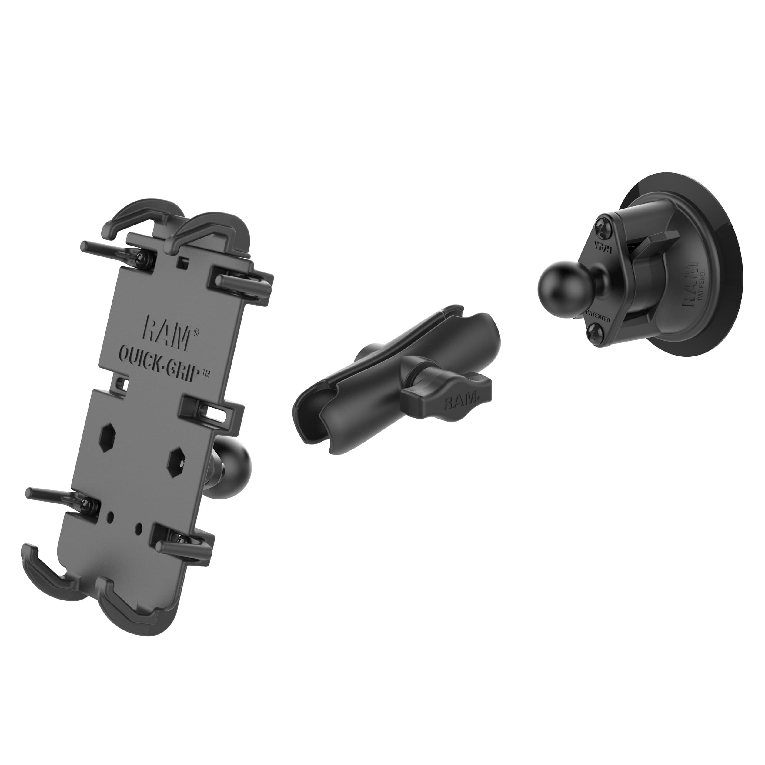 RAM® Quick-Grip™ XL Phone Mount with Twist-Lock™ Suction Cup - Medium