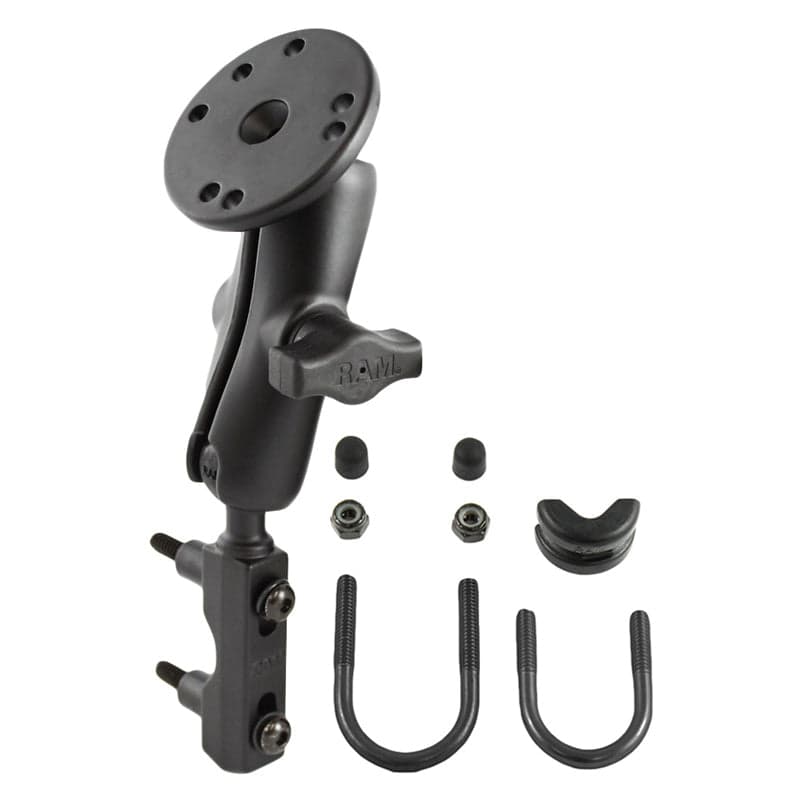 RAM® Motorcycle Brake/Clutch Reservoir Mount with Round Plate