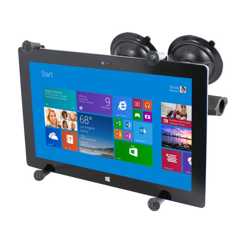 RAM® X-Grip® with Twist-Lock™ Dual Suction for 9"-11" (27.9 cm) Tablets - Long