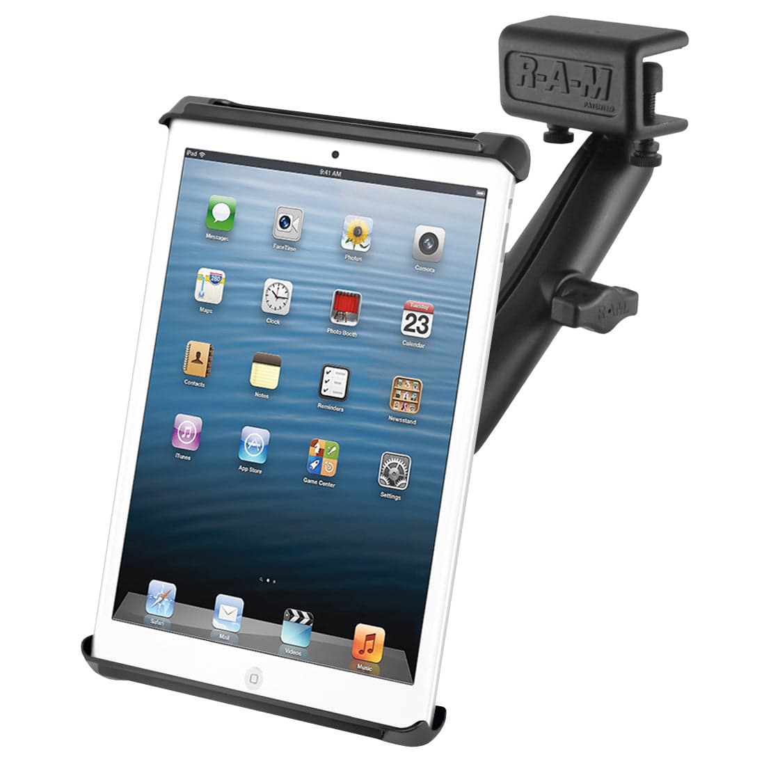 RAM® Tab-Tite™ with Glare Shield Clamp Mount for 7" (17.8 cm) Tablets