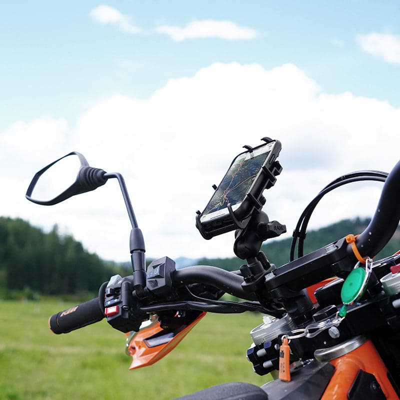 RAM® Quick-Grip™ Phone Mount with Handlebar U-Bolt Base - Medium
