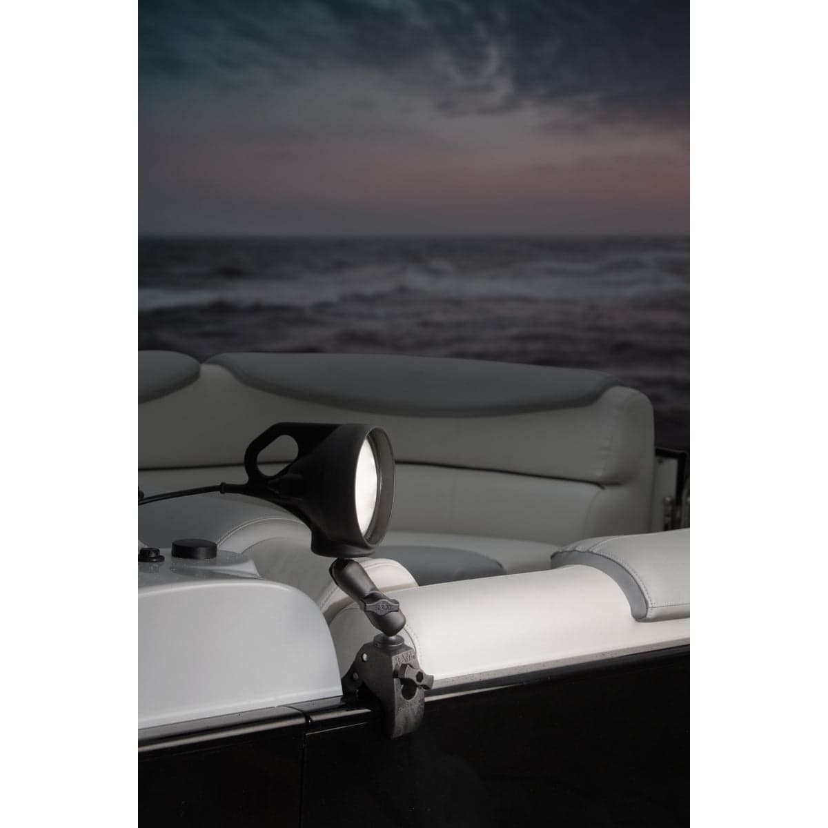 RAM® Tough-Claw™ Double Ball Mount with LED Spotlight