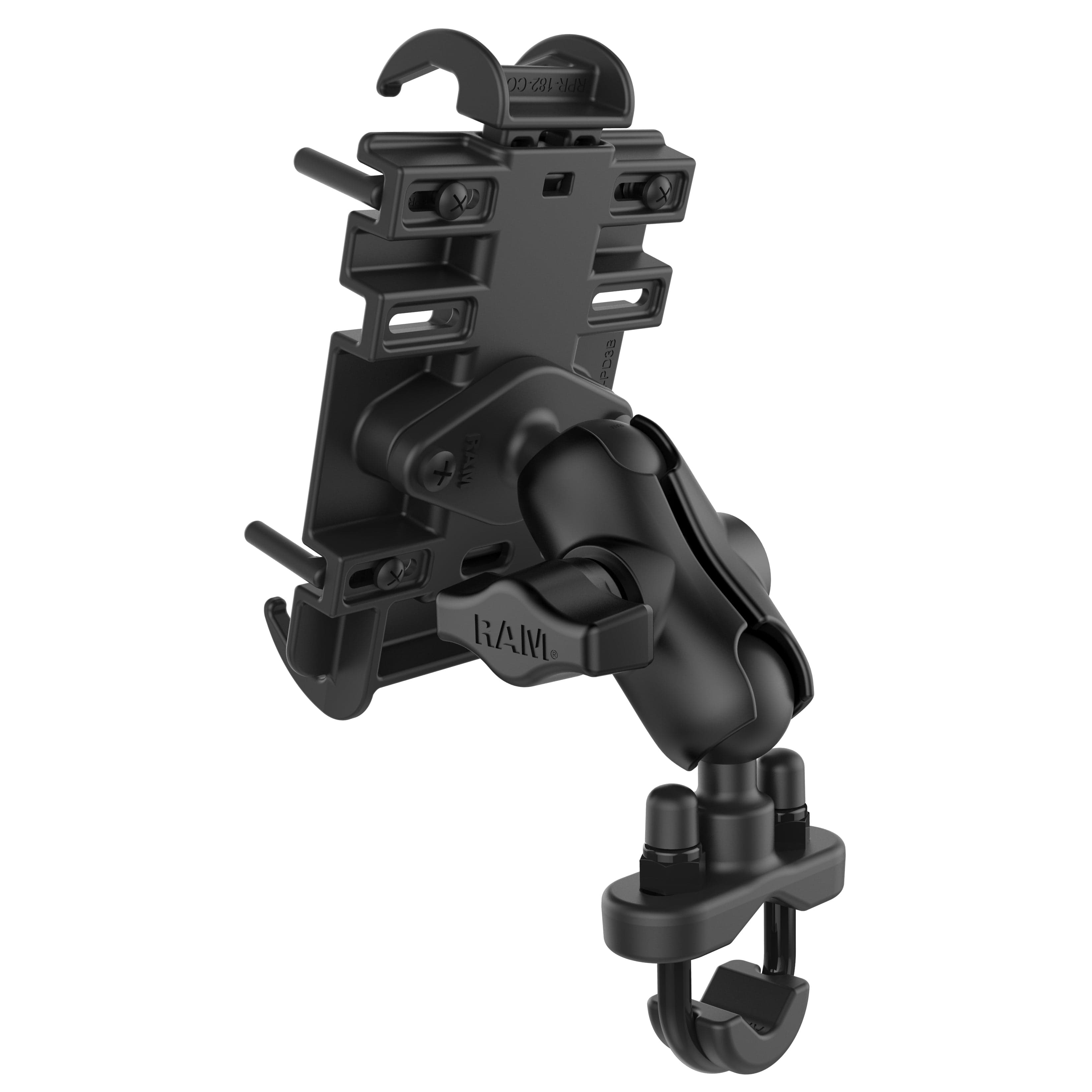 RAM® Quick-Grip™ Phone Mount with Handlebar U-Bolt Base - Short