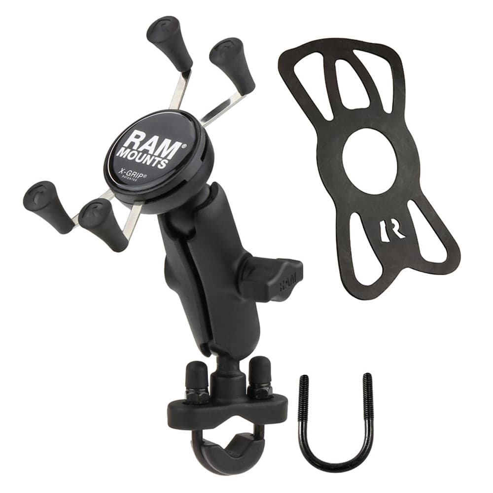 RAM® X-Grip® Phone Mount with Handlebar U-Bolt Base - Medium