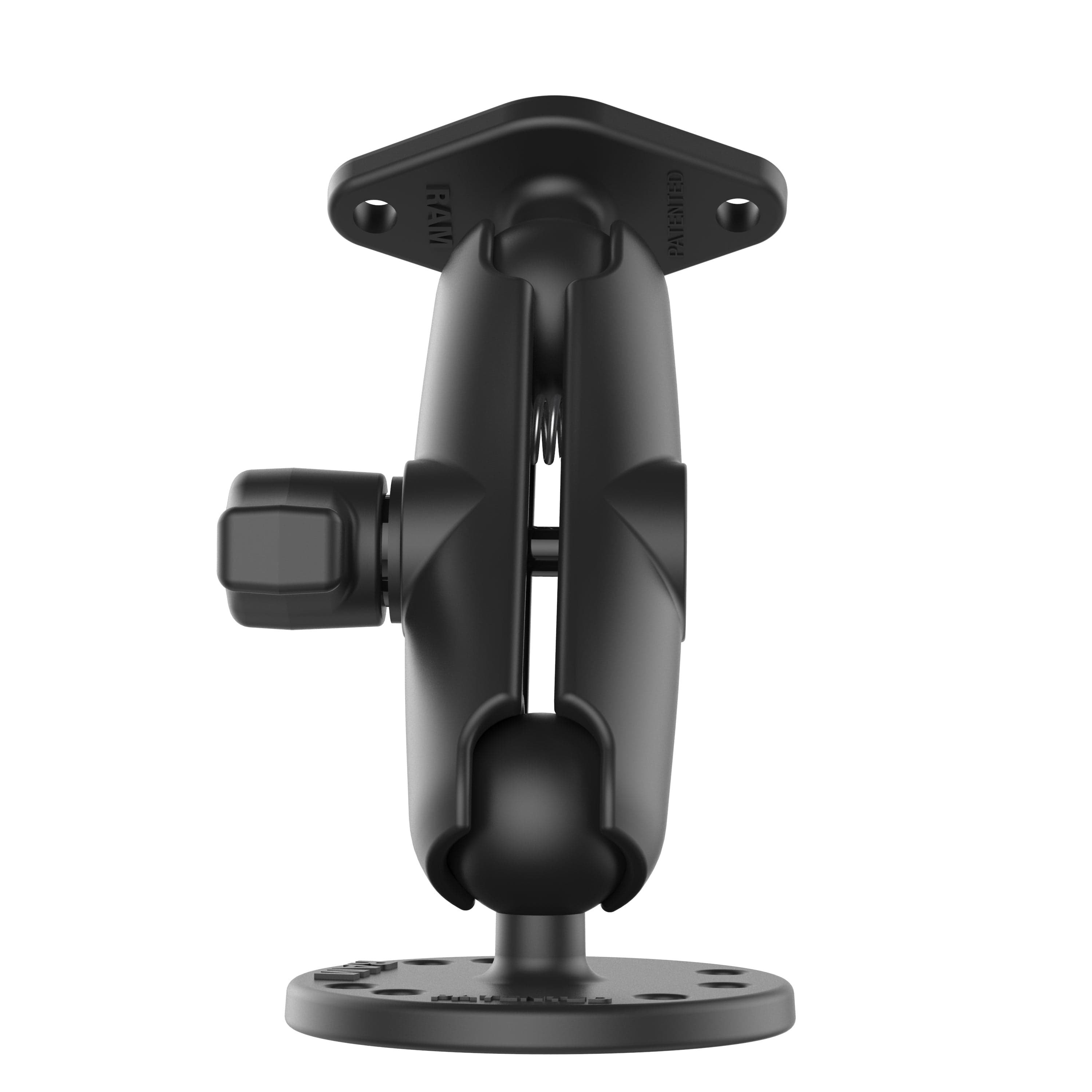 RAM® Double Ball Drill-Down Mount with Diamond Plate - Medium