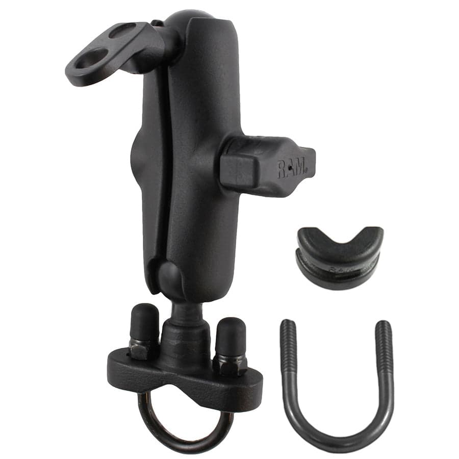 RAM® Handlebar U-Bolt Double Ball Mount with 9mm Hole - Medium