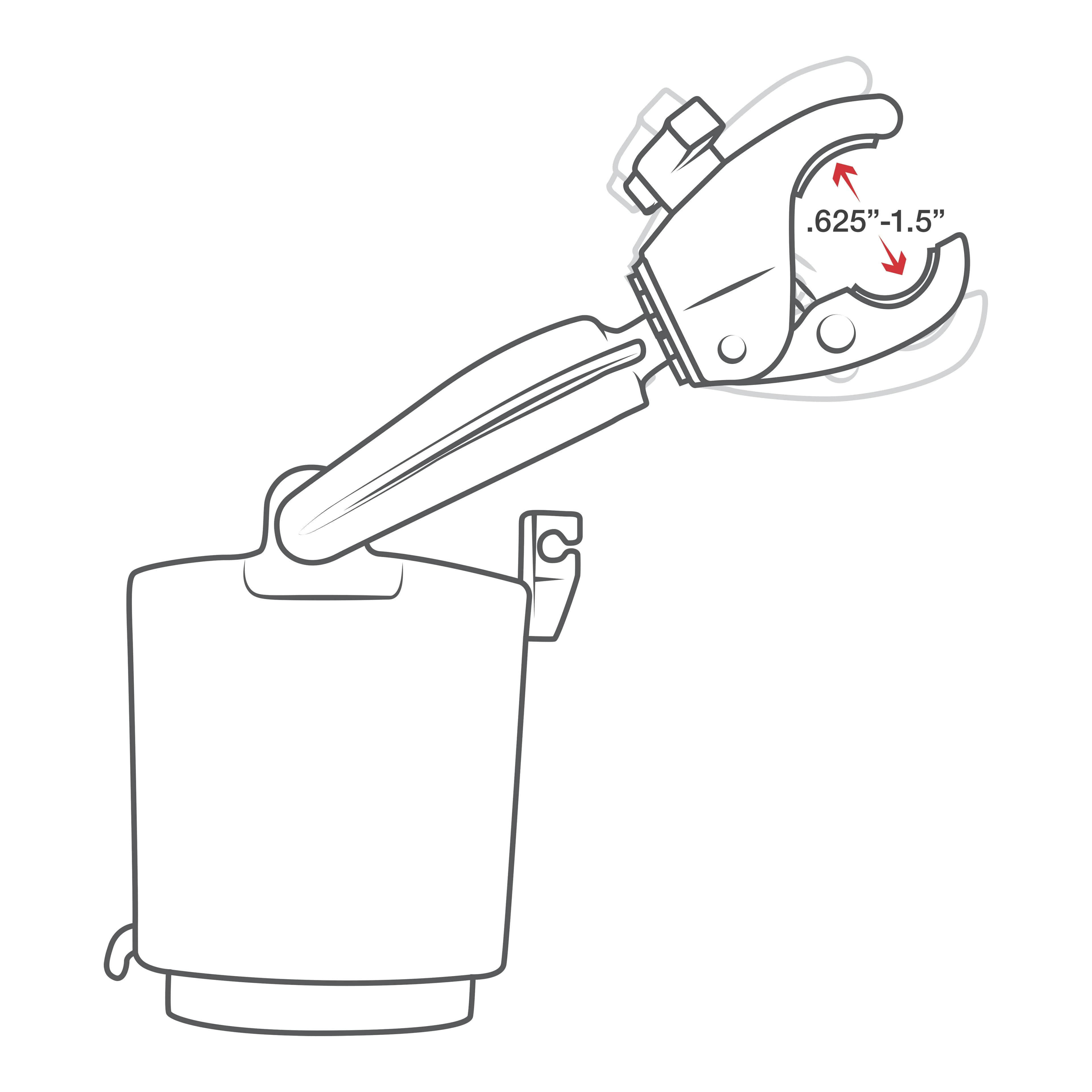 RAM® Level Cup™ 16oz (454 g) Drink Holder with RAM® Tough-Claw™ Mount