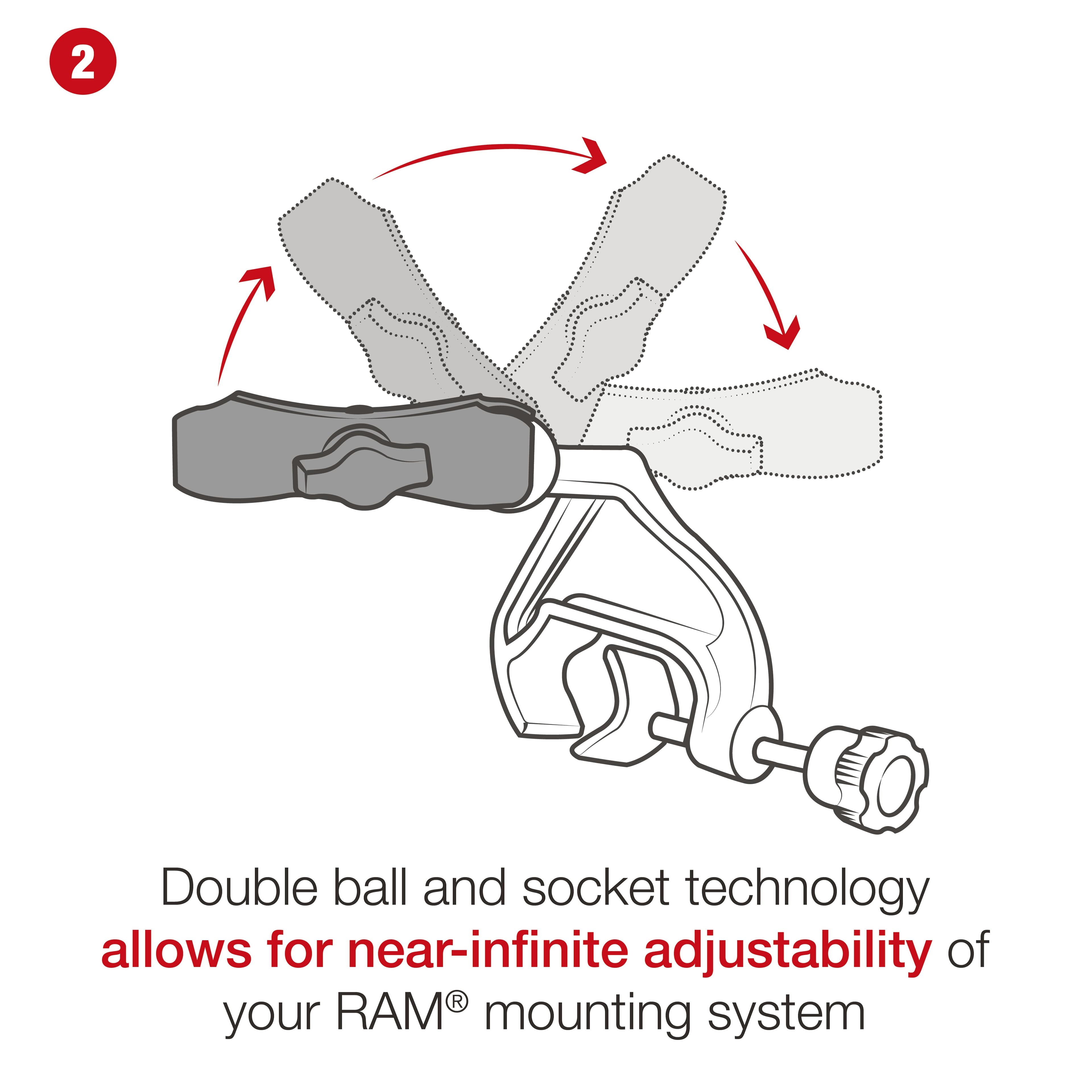 RAM® Yoke Clamp Mount for Apple iPad mini (A17 Pro) & mini 6