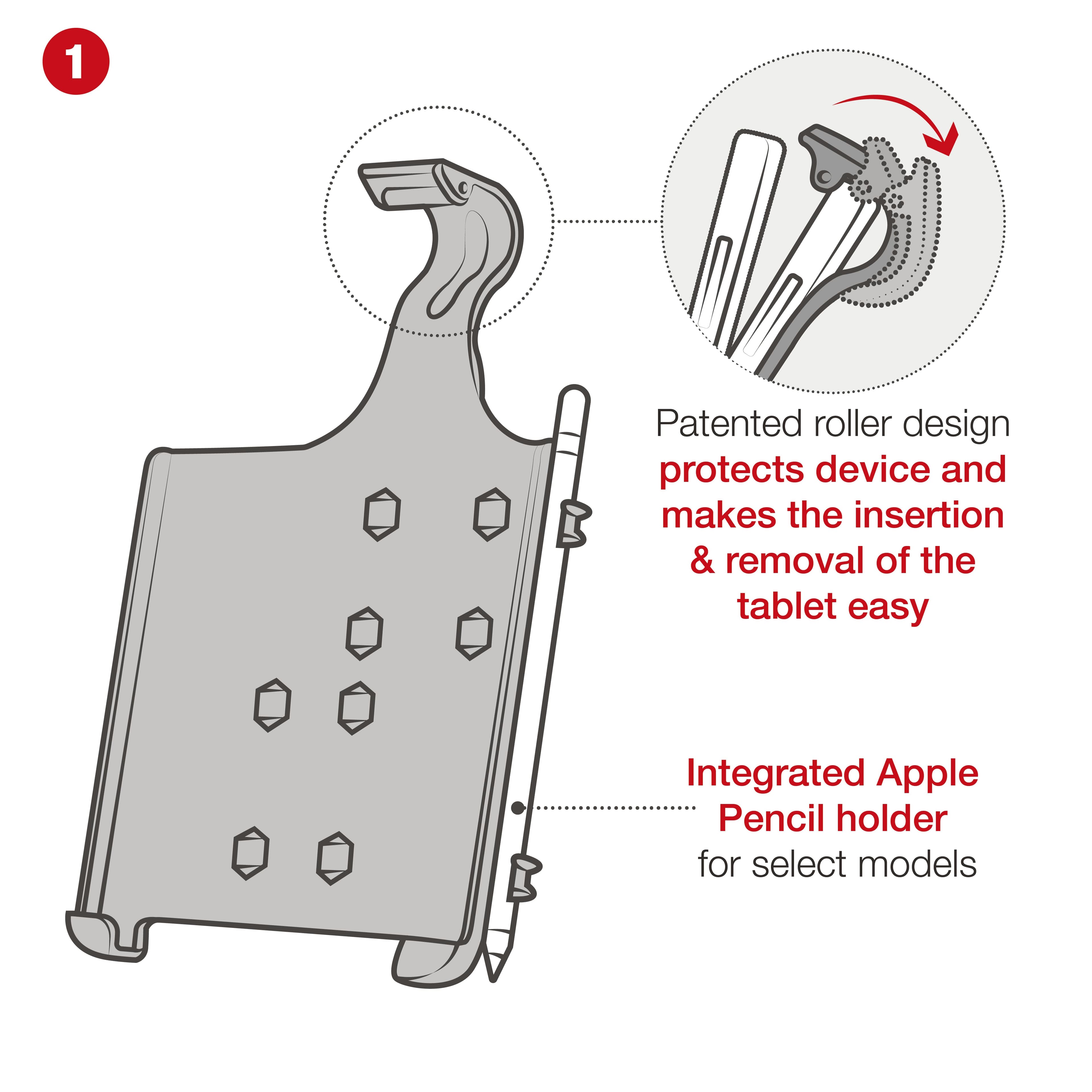 RAM® Yoke Clamp Mount for Apple iPad mini (A17 Pro) & mini 6