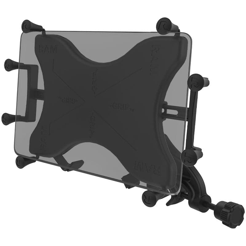RAM® X-Grip® Mount with Yoke Clamp Base for 9"-11" (27.9 cm) Tablets