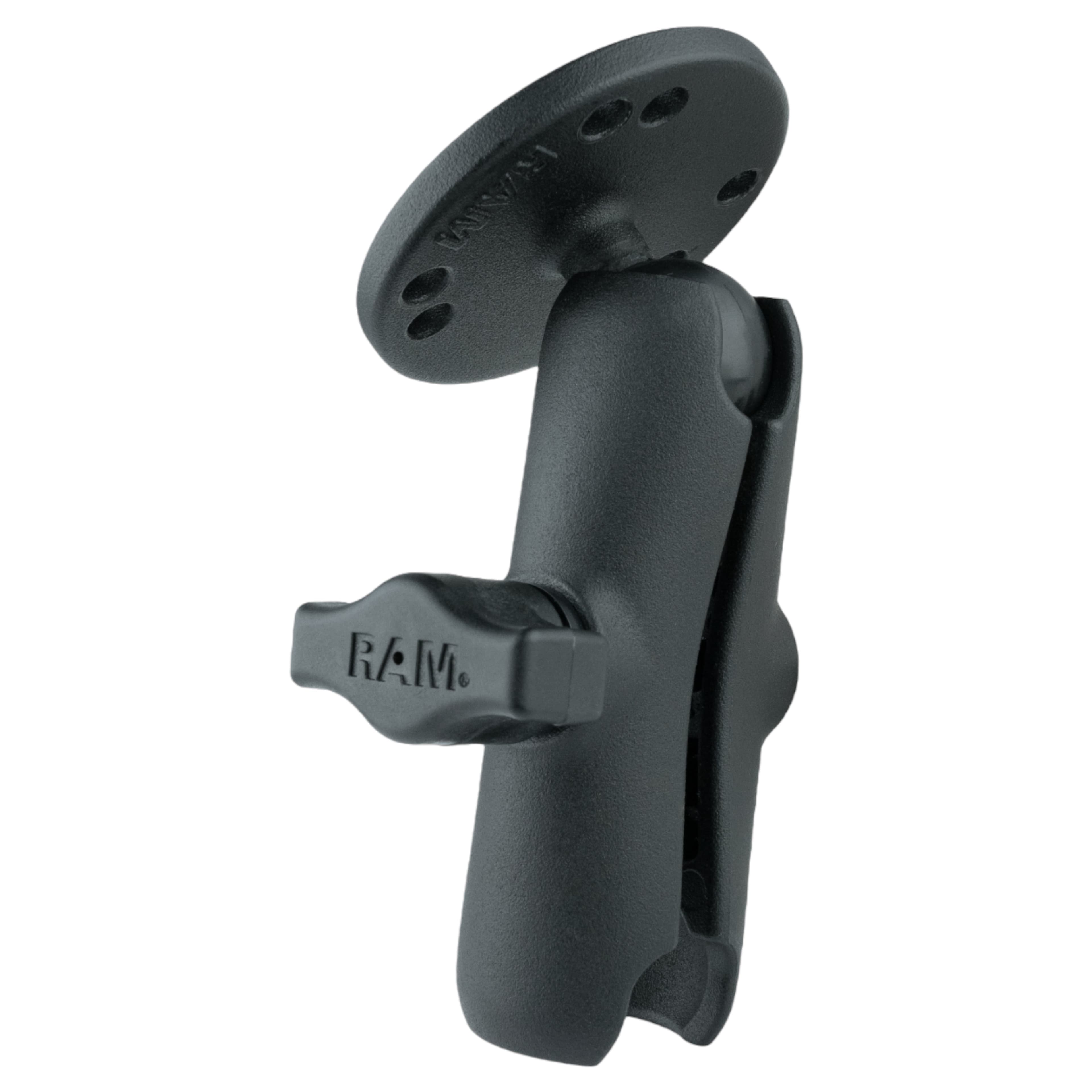 RAM® Double Socket Arm with Round Plate - B Size Medium