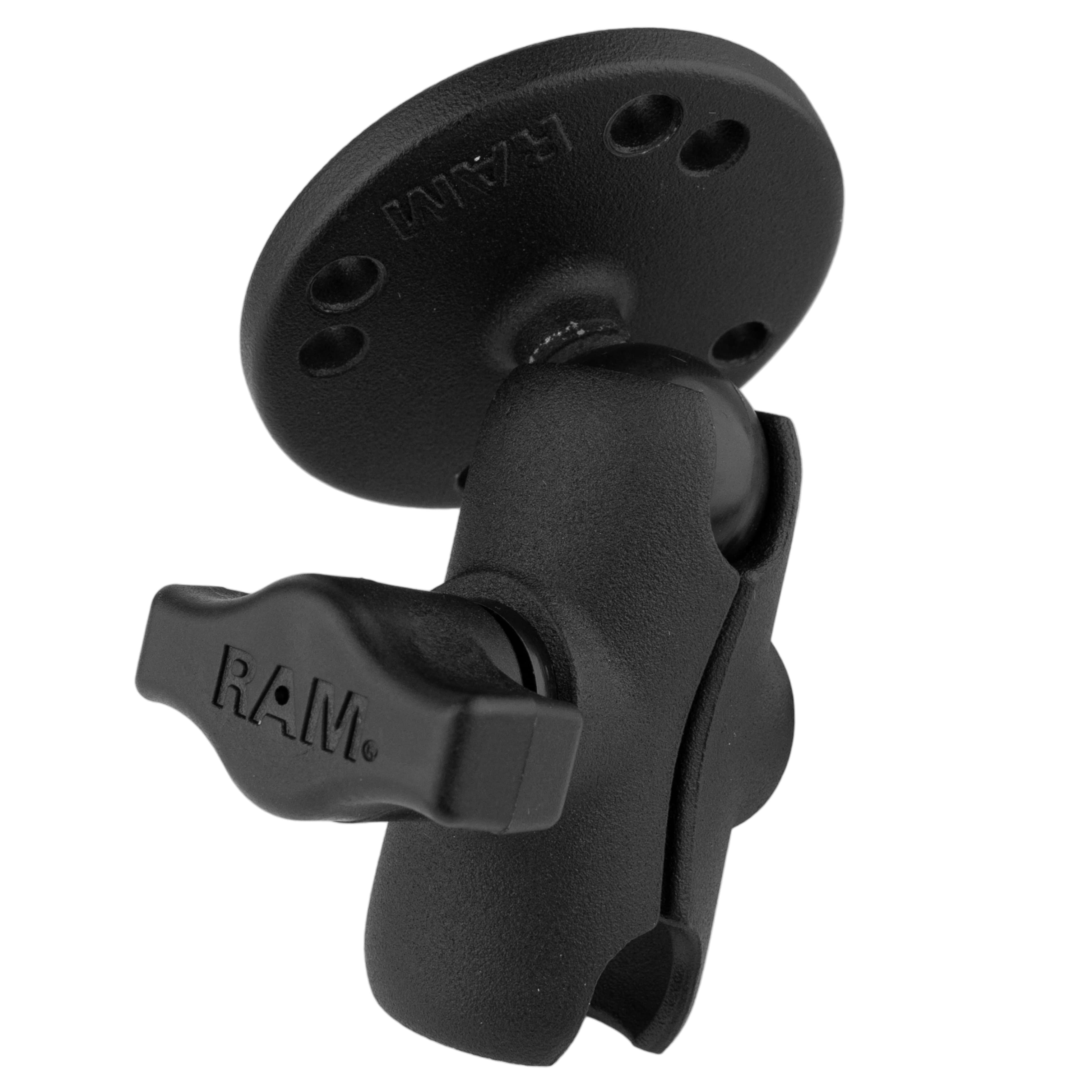 RAM® Double Socket Arm with Round Plate - B Size Short