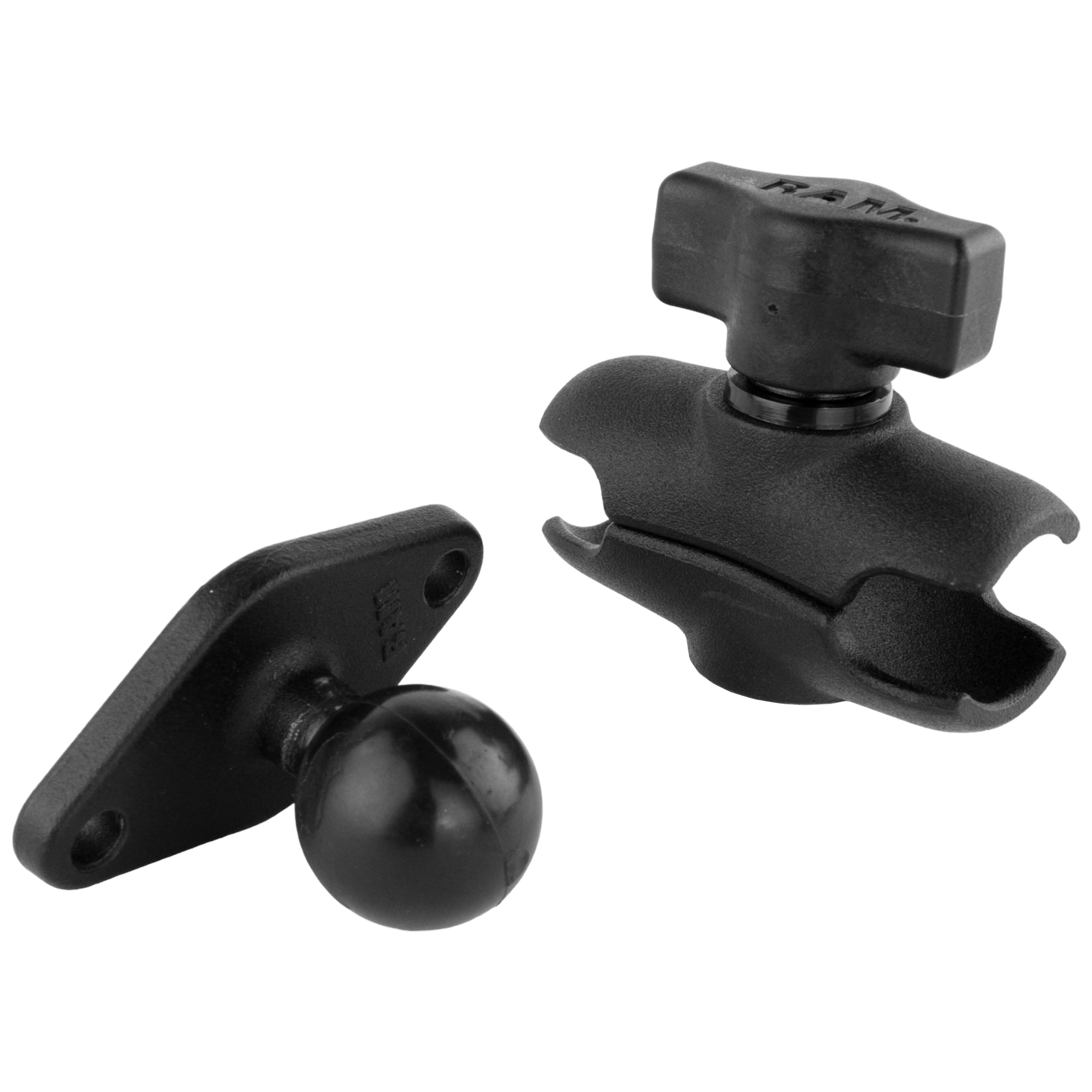 RAM® Double Socket Arm with Diamond Plate - B Size Short