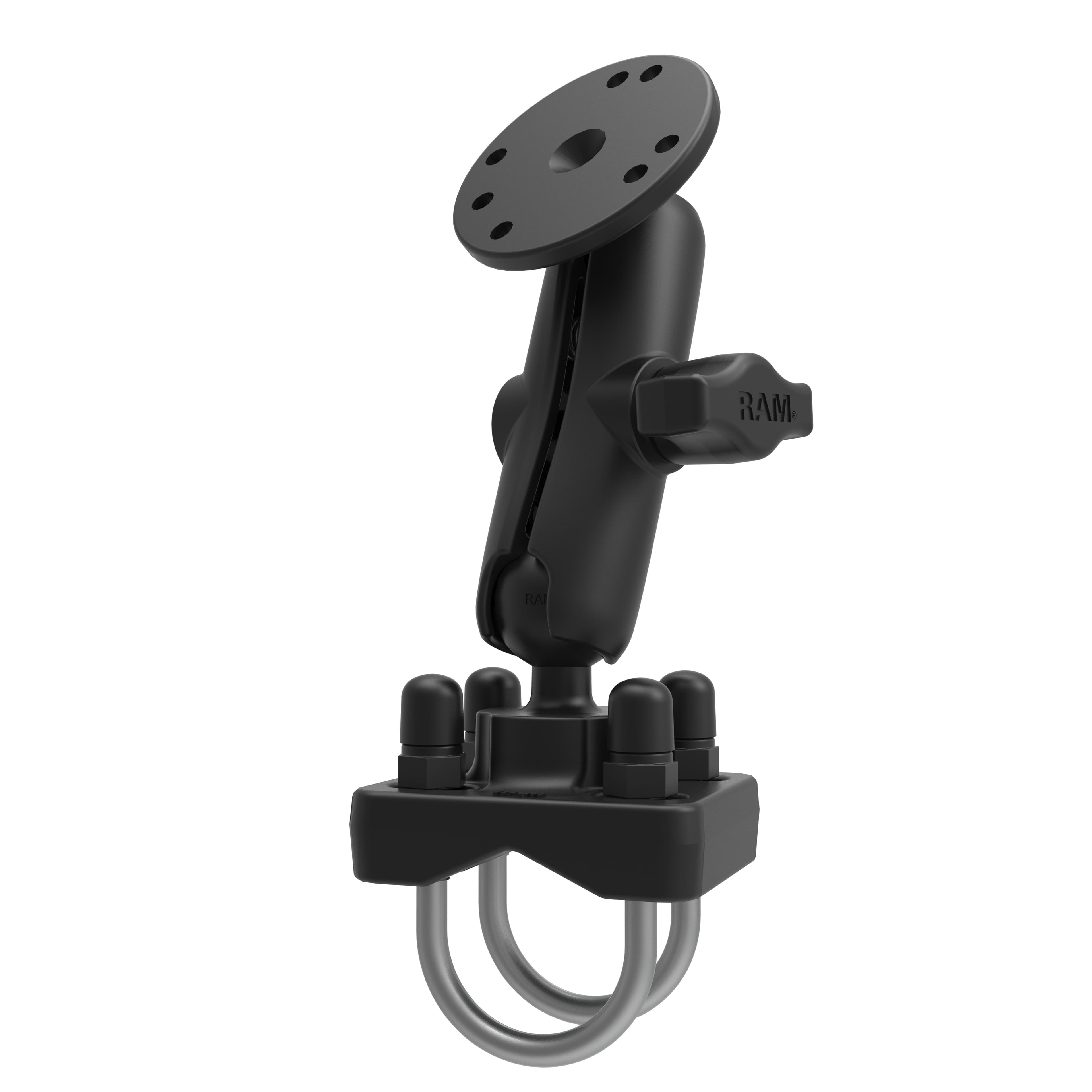 RAM® Double U-Bolt Rail Mount for Smaller Rails - B Size Medium