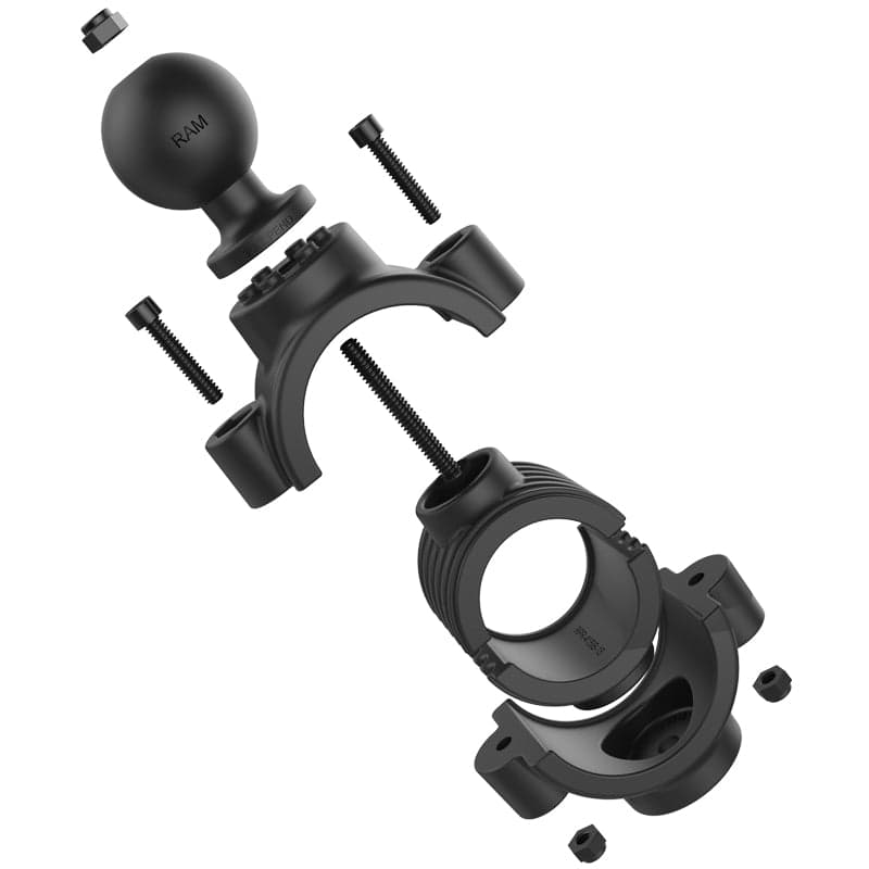 RAM® Torque™ 1 ½" - 2" (50.8 mm) Diameter Rail Base - C Size Aluminum Ball