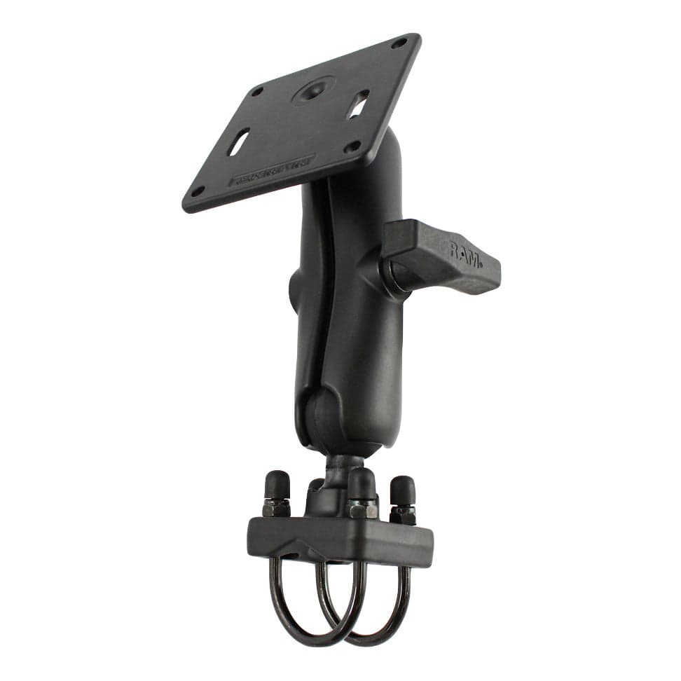 RAM® Double U-Bolt Mount with 75x75mm VESA Plate for 1" (25.4 mm) - 1.25" (31.8 mm) Rails