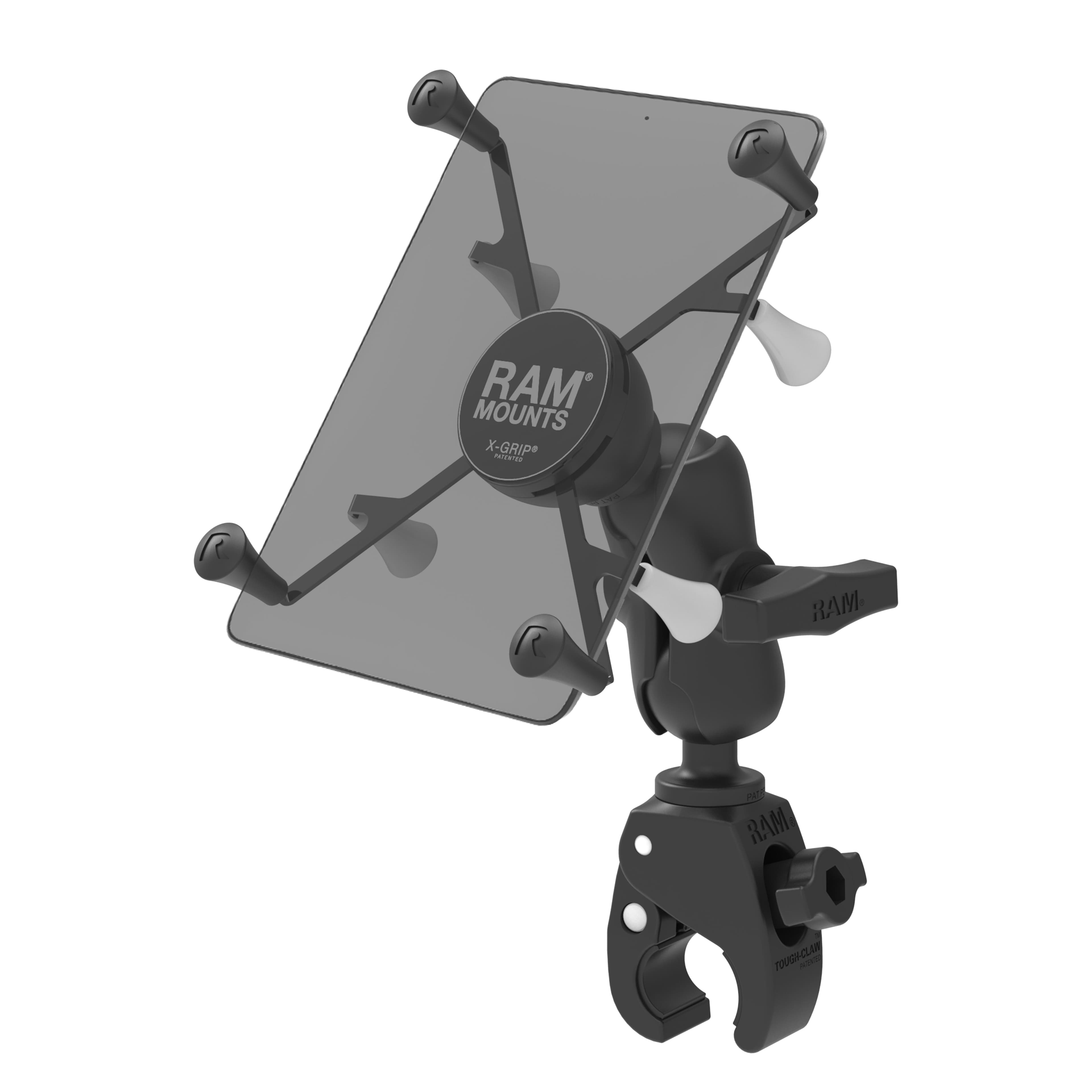 RAM® X-Grip® with Tough-Claw™ Mount for 7" (17.8 cm)-8" (20.3 cm) Tablets - C Size Short