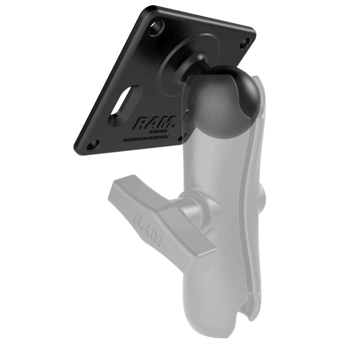 RAM® 75x75mm VESA Plate with Ball - C Size