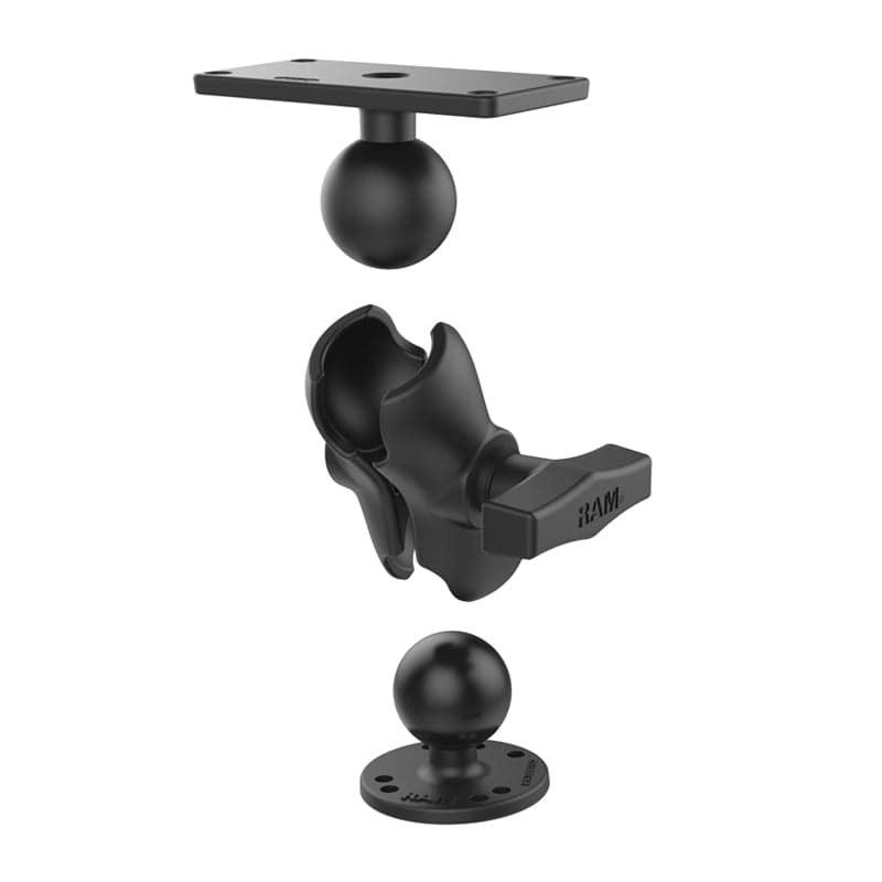 RAM® Drill-Down Double Ball Mount for Humminbird Helix 7 - Short