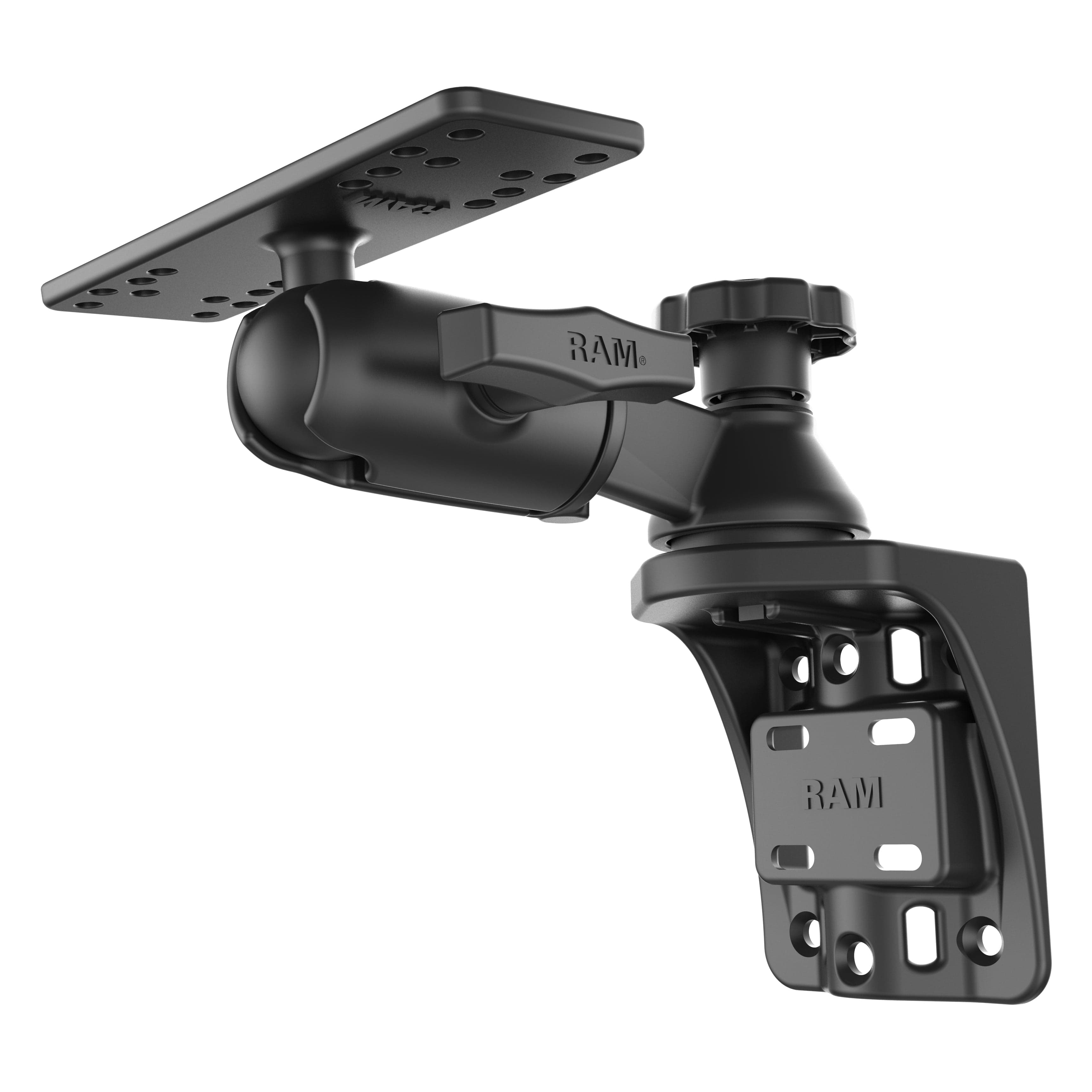 RAM® Vertical 6" (15.2 cm) Swing Arm Mount with Round Ball Adapter