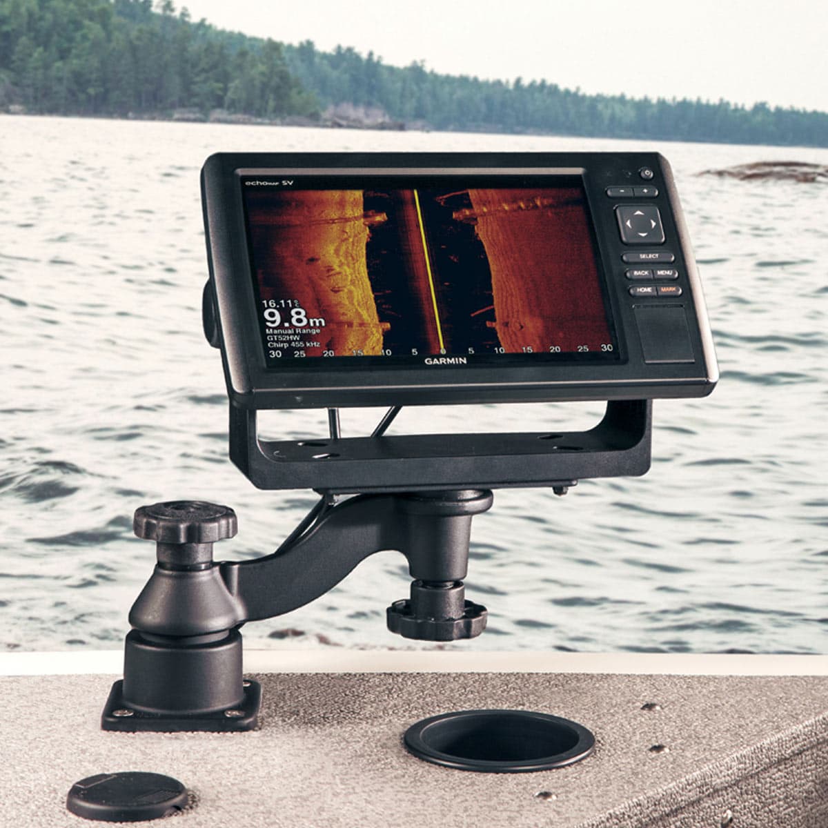 RAM® Horizontal 6" (15.2 cm) Swing Arm Mount for Fish Finders & Plotters