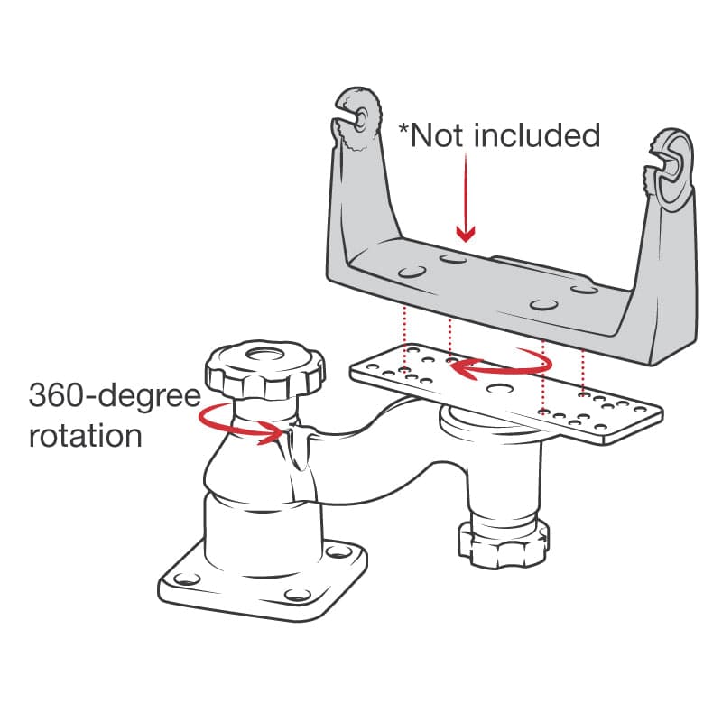 RAM® Horizontal 6" (15.2 cm) Swing Arm Mount for Fish Finders & Plotters